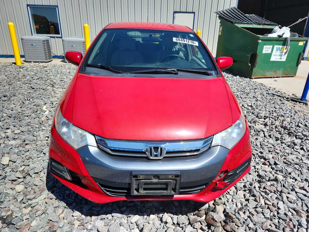 2012 Honda Insight Red vin: JHMZE2H39CS004316