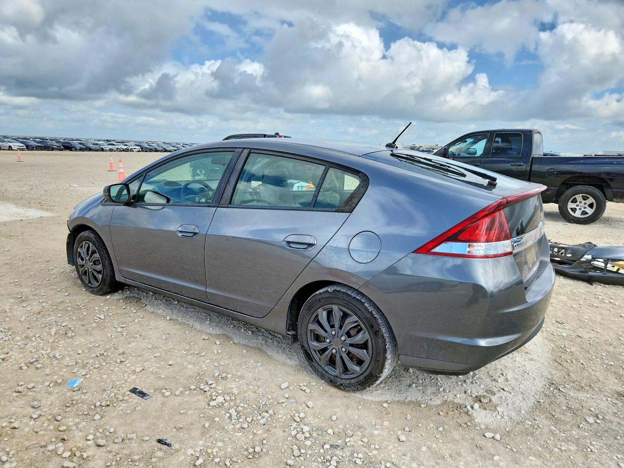 2012 Honda Insight Gray vin: JHMZE2H39CS005854