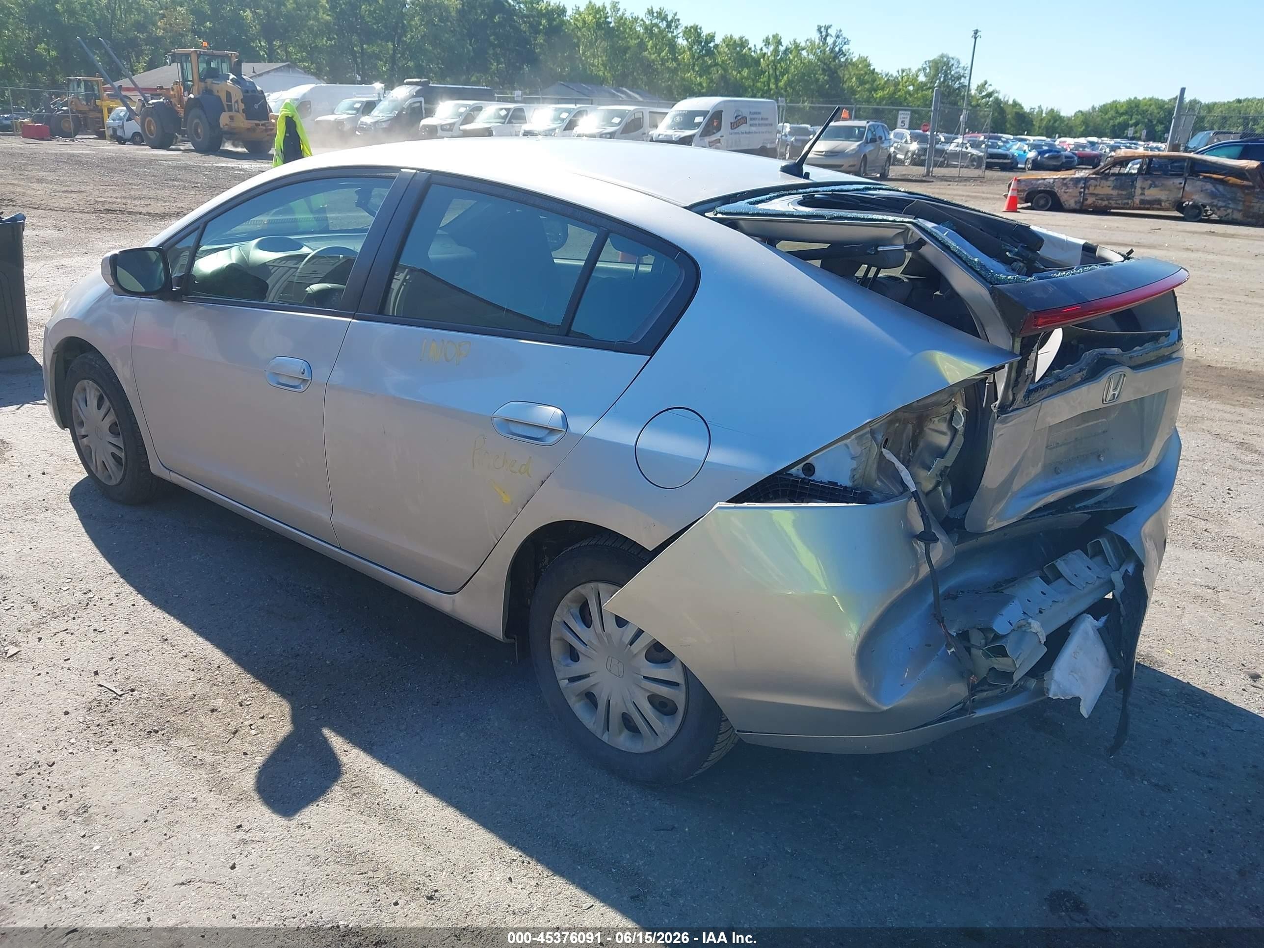 2010 Honda Insight Lx Silver vin: JHMZE2H50AS003747
