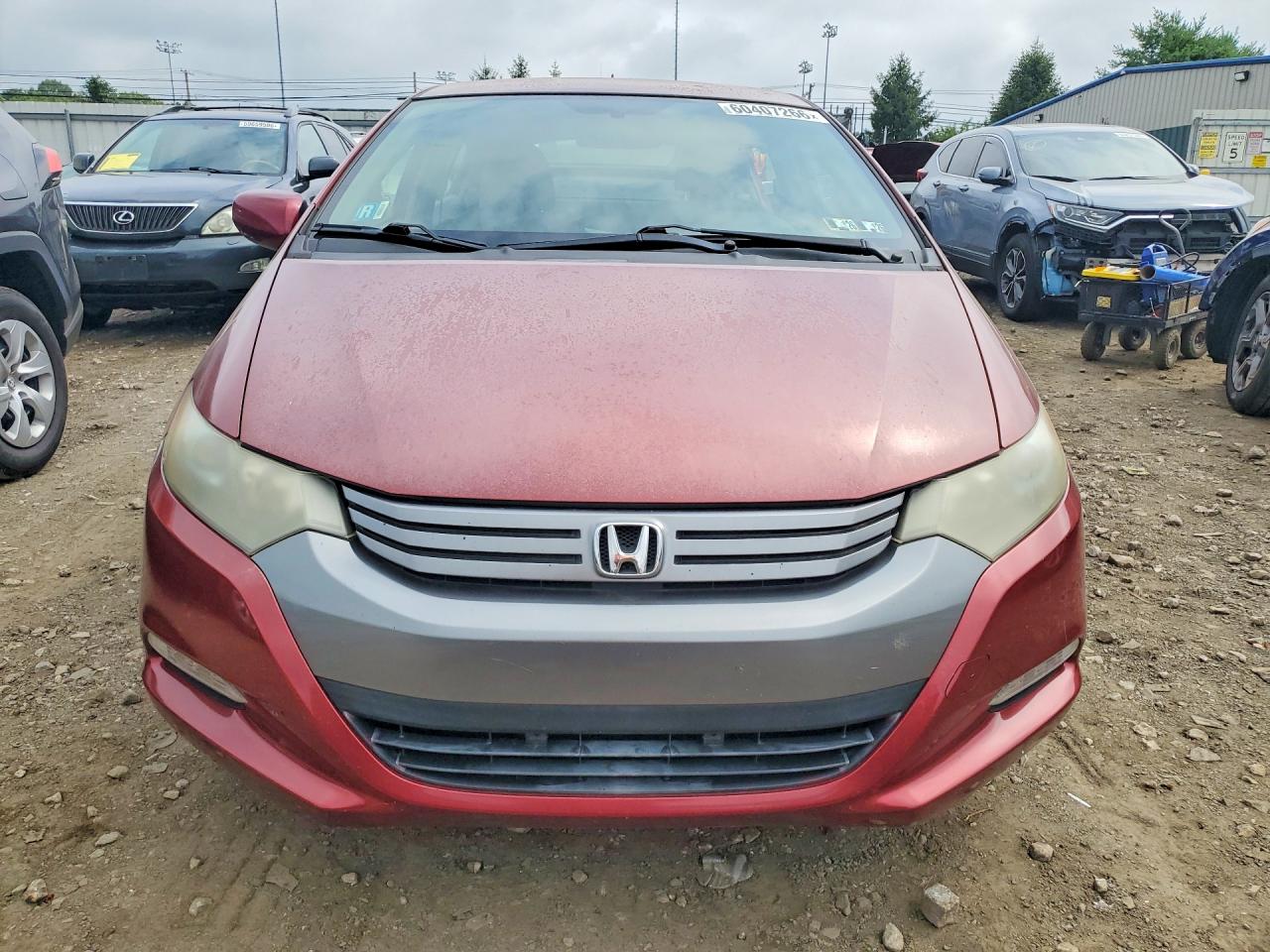 2010 Honda Insight Lx Red vin: JHMZE2H50AS004915