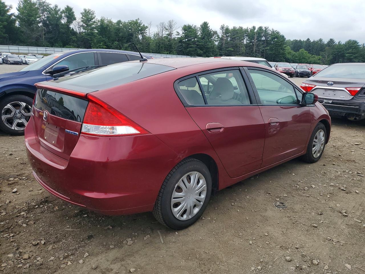 2010 Honda Insight Lx Red vin: JHMZE2H50AS004915