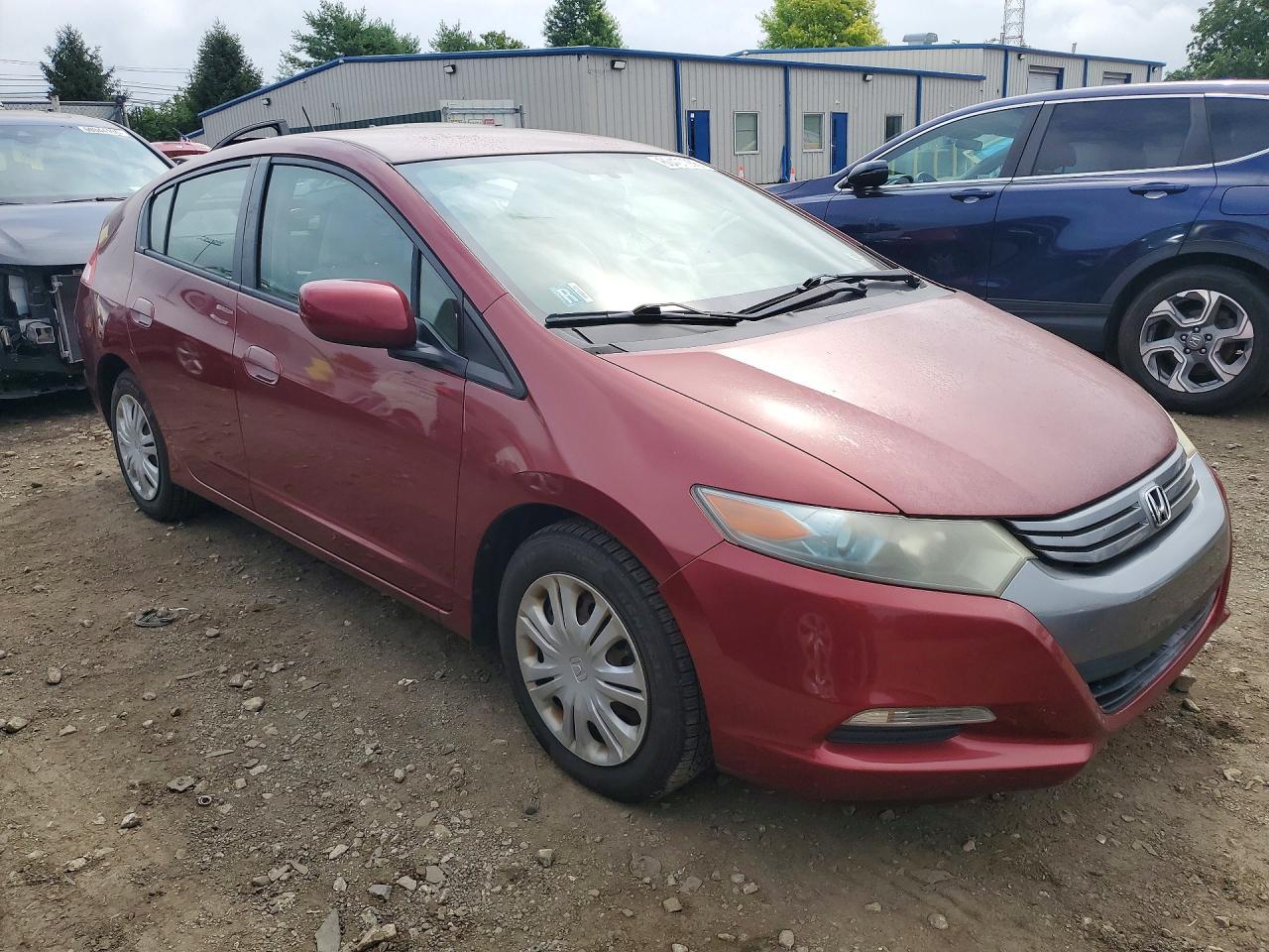 2010 Honda Insight Lx Red vin: JHMZE2H50AS004915