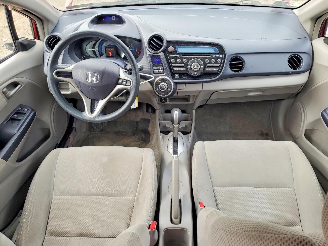 2010 Honda Insight Lx Red vin: JHMZE2H50AS004915