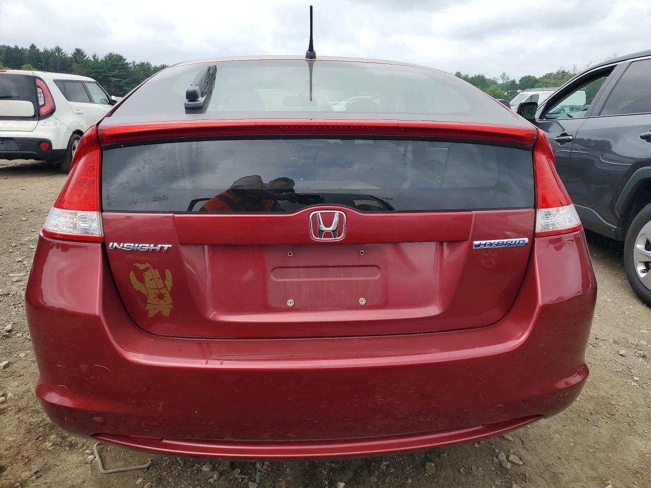 2010 Honda Insight Lx Red vin: JHMZE2H50AS004915
