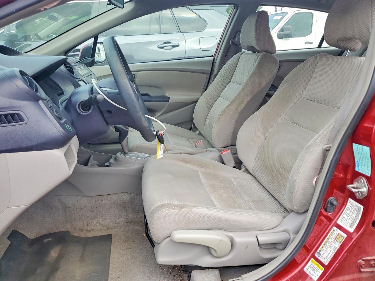 2010 Honda Insight Lx Red vin: JHMZE2H50AS004915