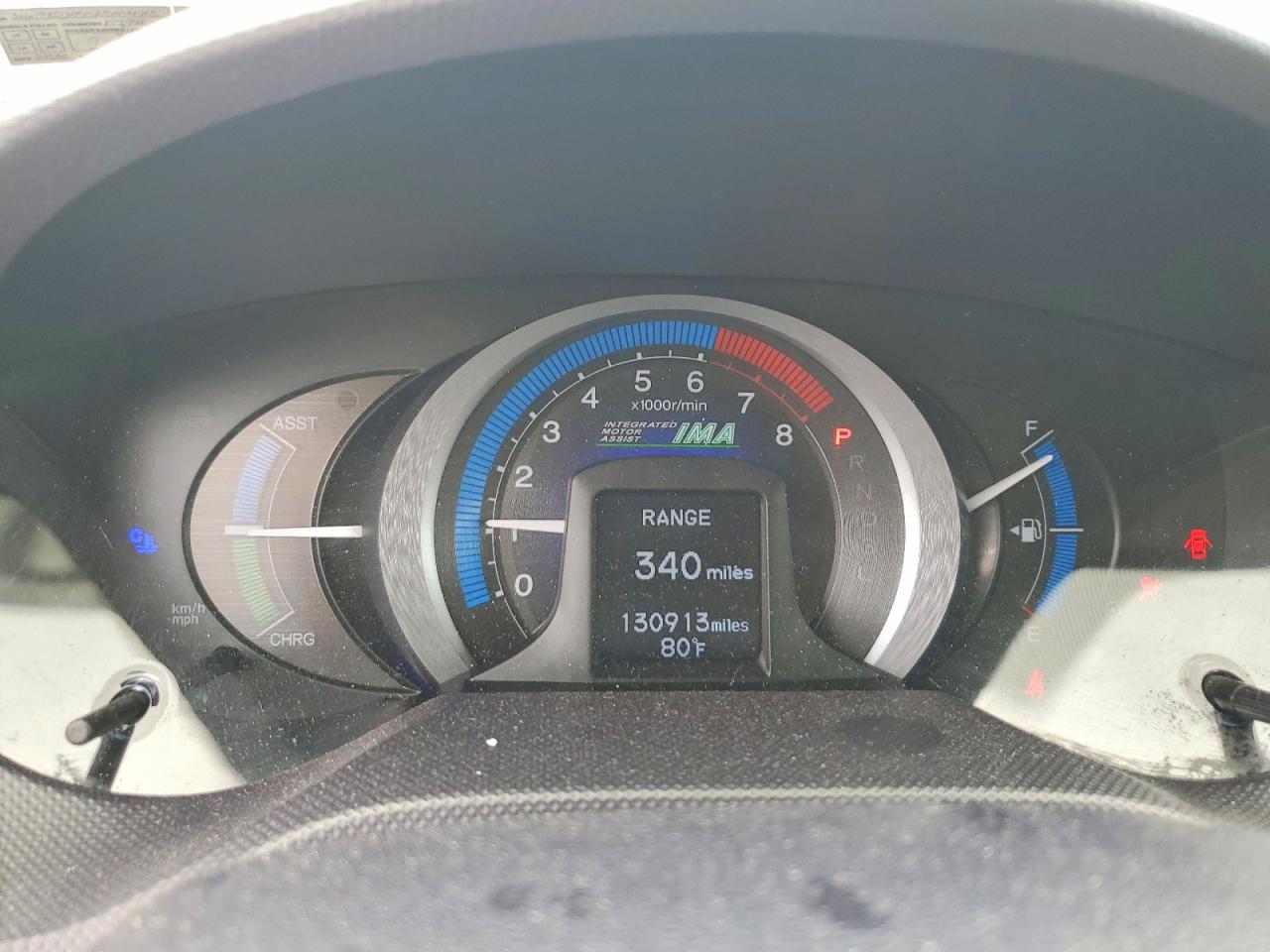 2010 Honda Insight Lx Red vin: JHMZE2H50AS004915