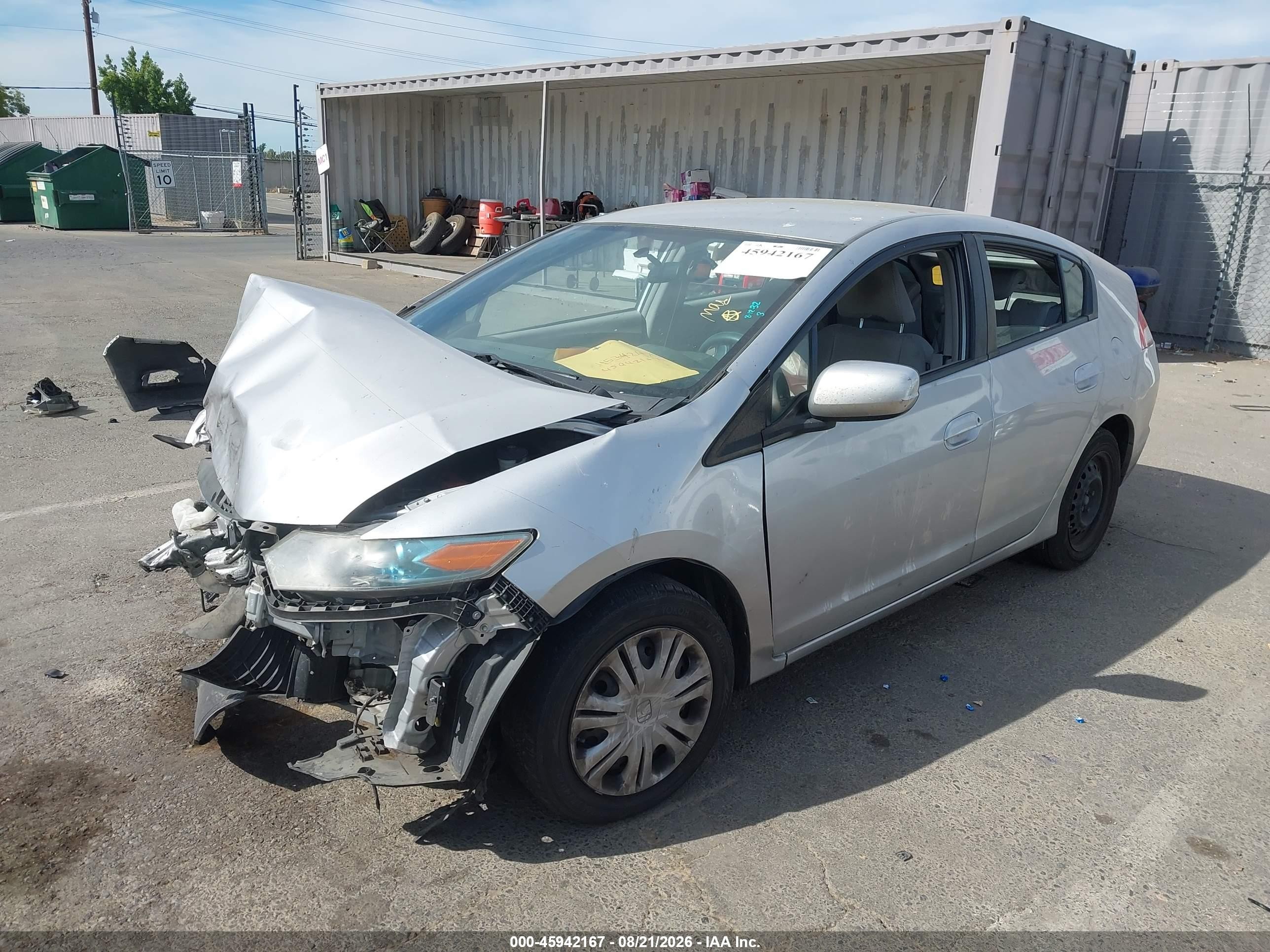 2010 Honda Insight Lx Silver vin: JHMZE2H50AS011749