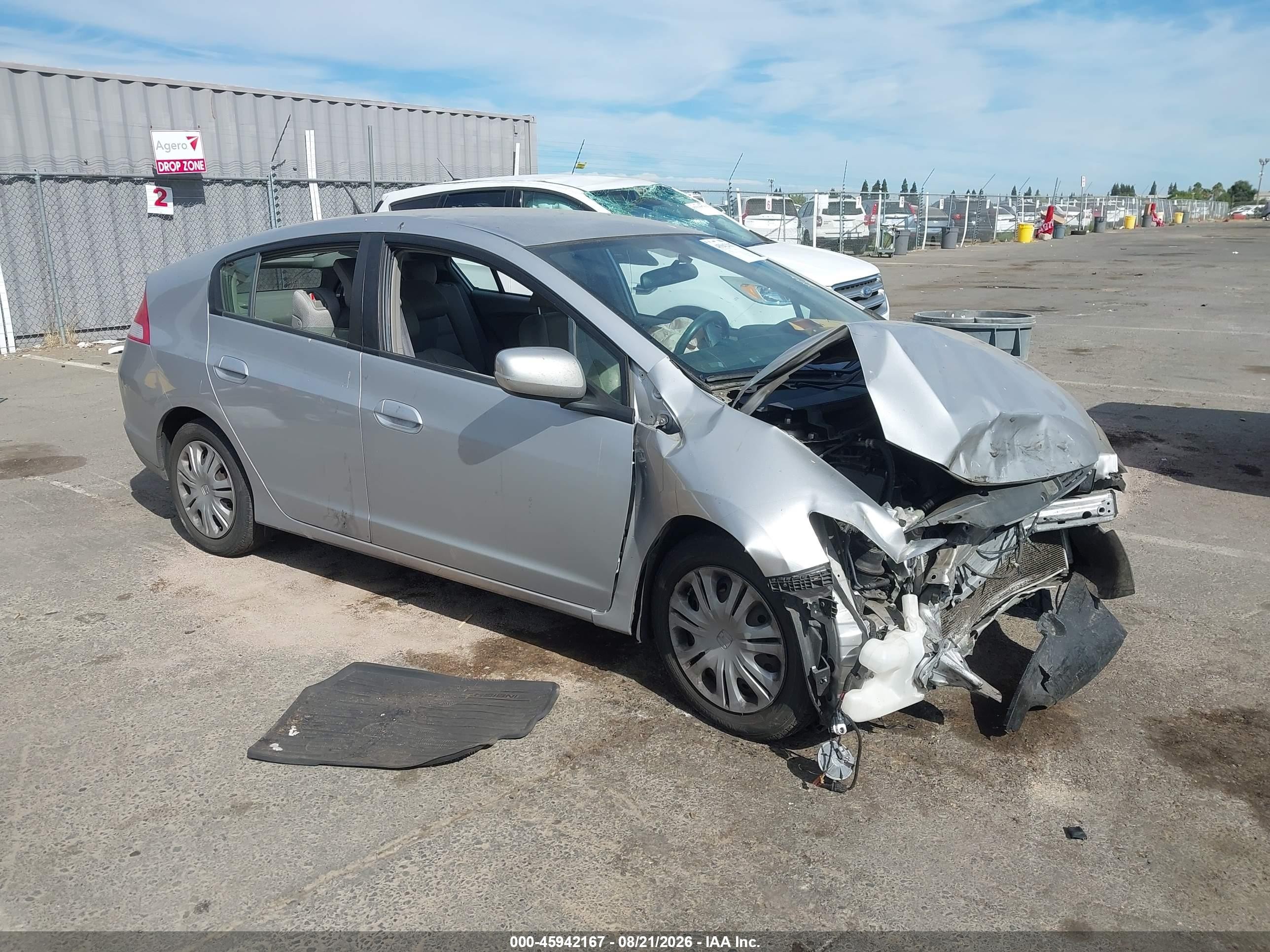 2010 Honda Insight Lx Silver vin: JHMZE2H50AS011749