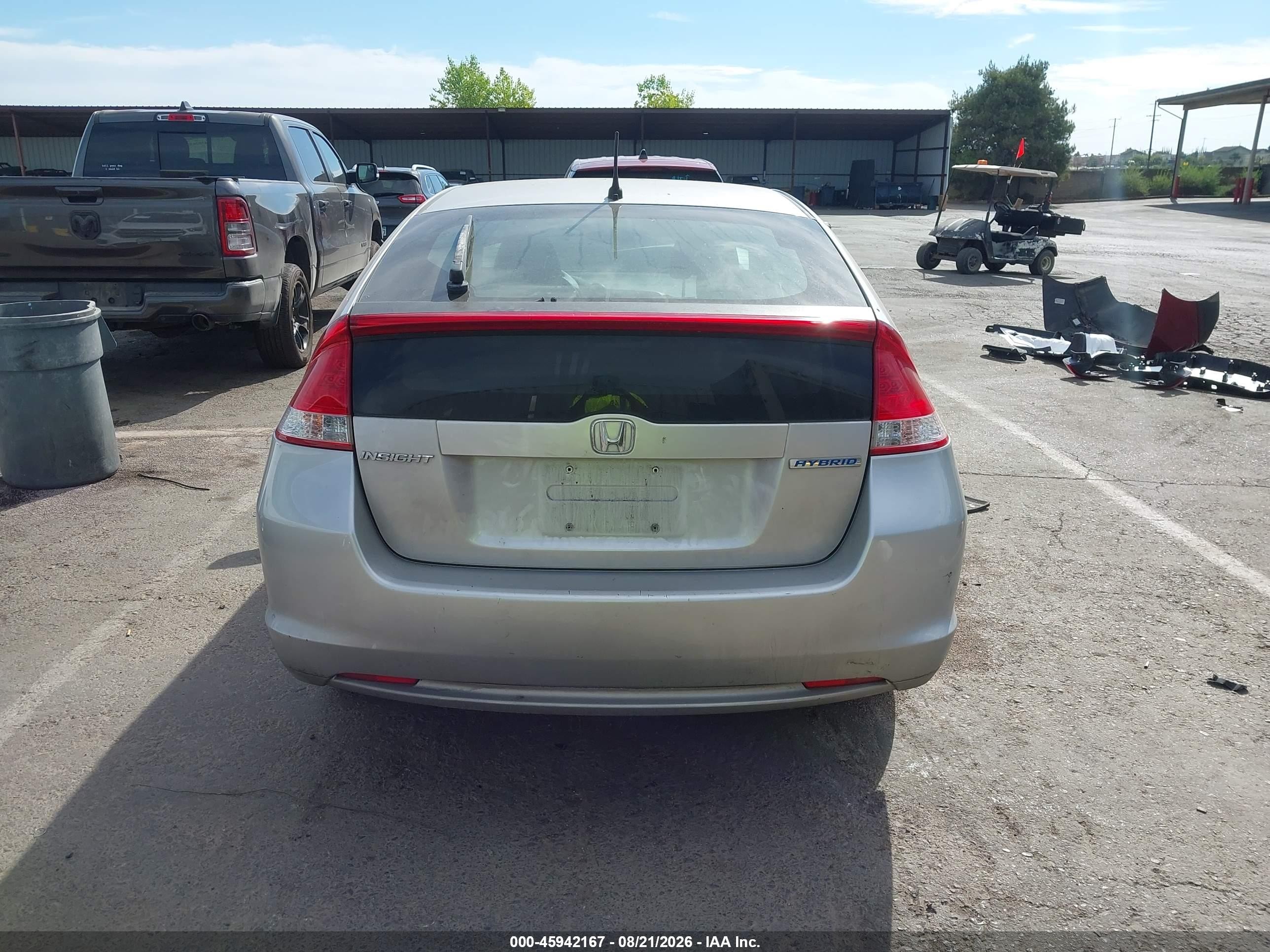 2010 Honda Insight Lx Silver vin: JHMZE2H50AS011749