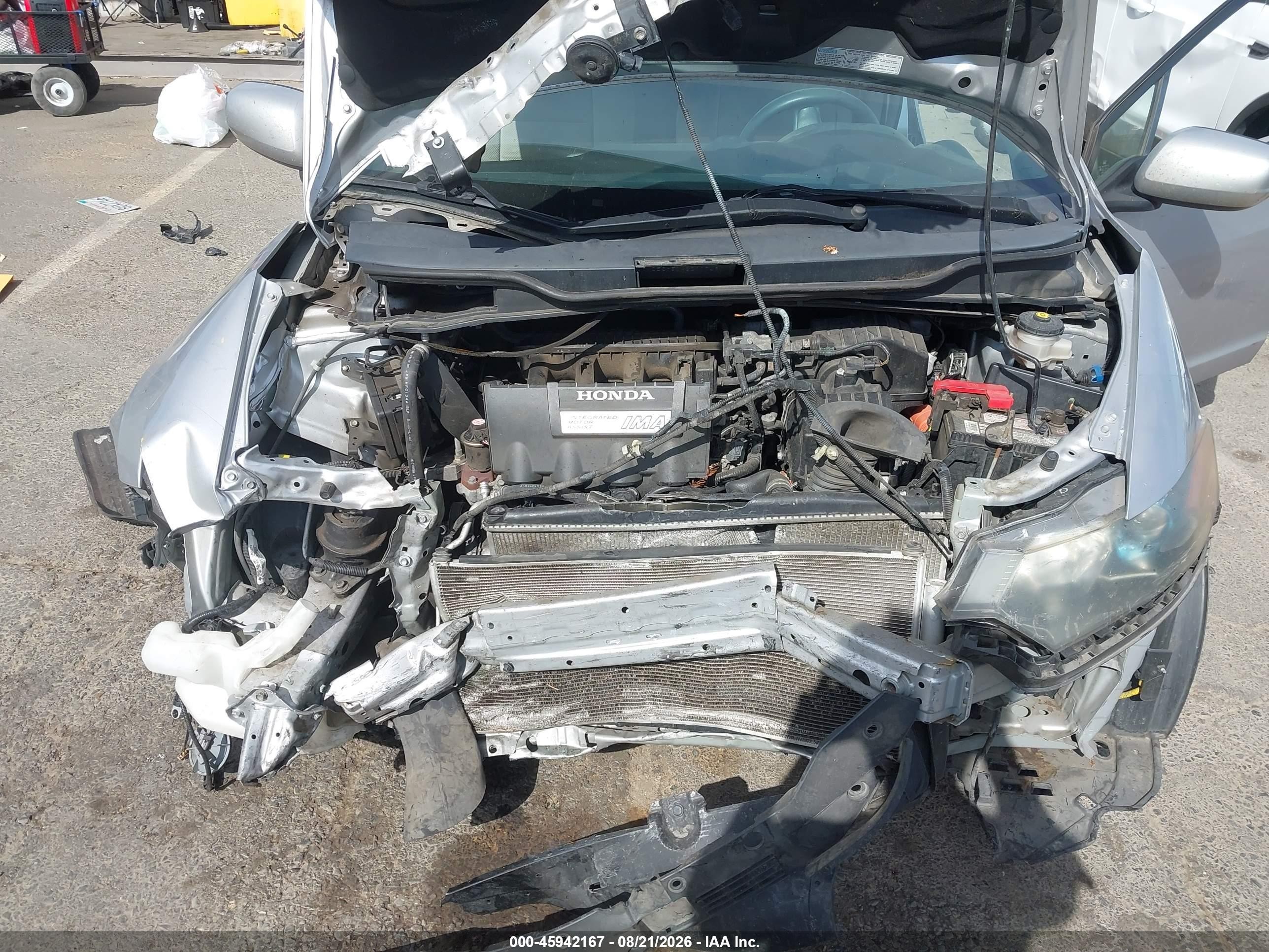 2010 Honda Insight Lx Silver vin: JHMZE2H50AS011749
