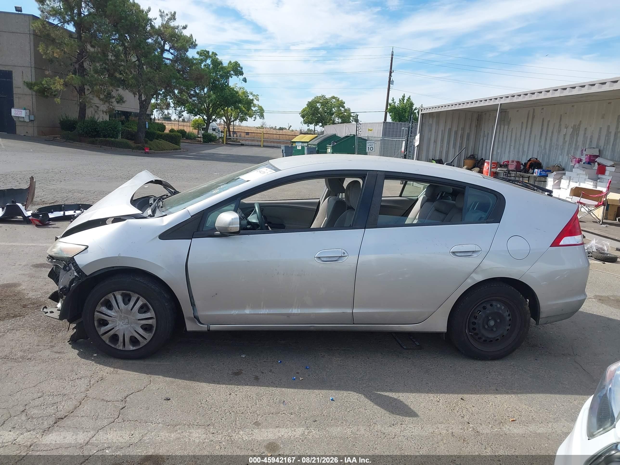 2010 Honda Insight Lx Silver vin: JHMZE2H50AS011749