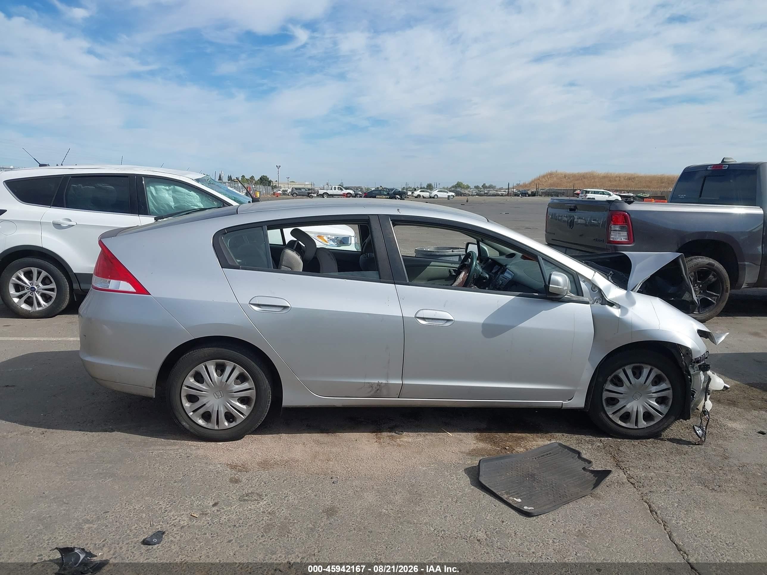 2010 Honda Insight Lx Silver vin: JHMZE2H50AS011749
