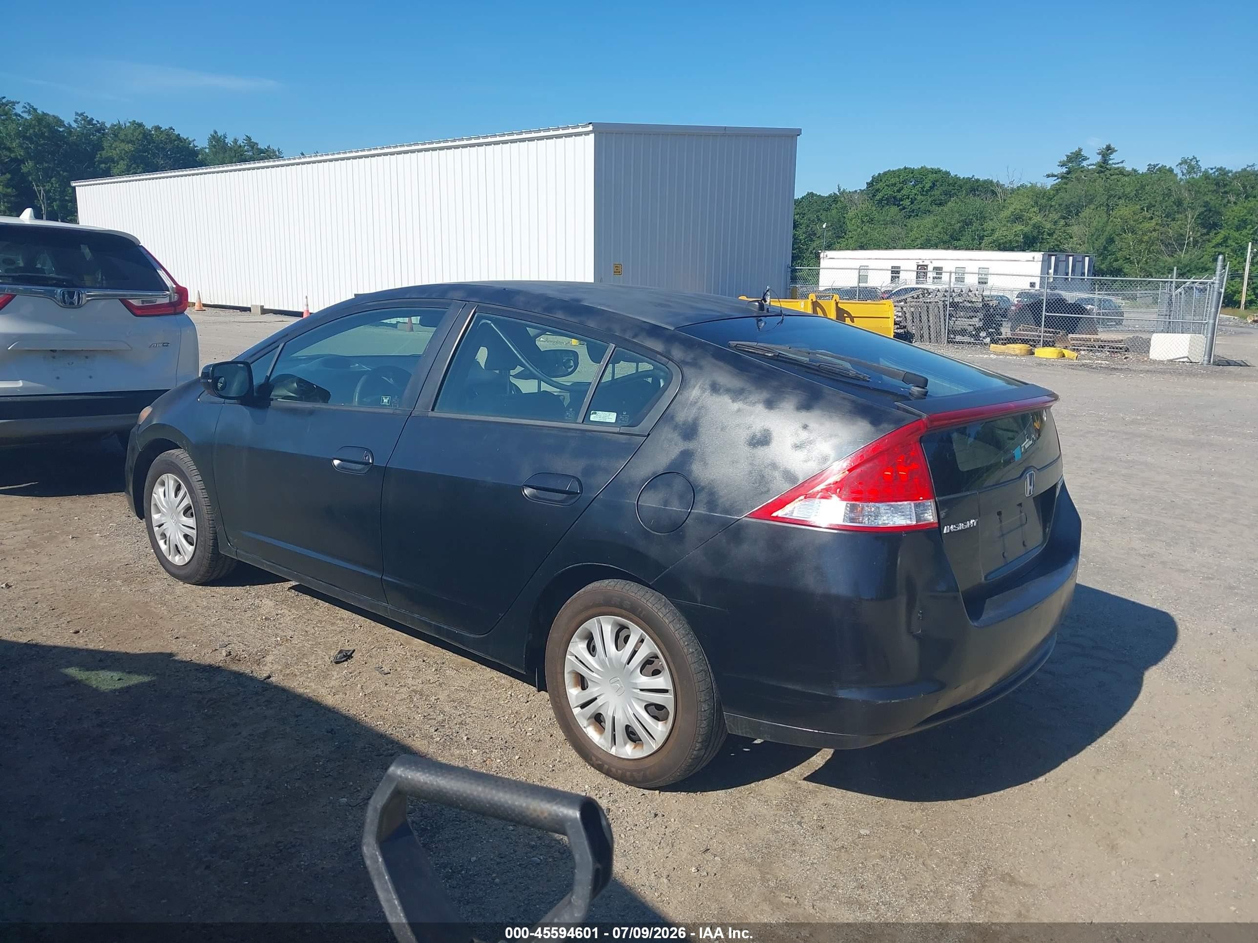 2010 Honda Insight Lx Black vin: JHMZE2H50AS027563