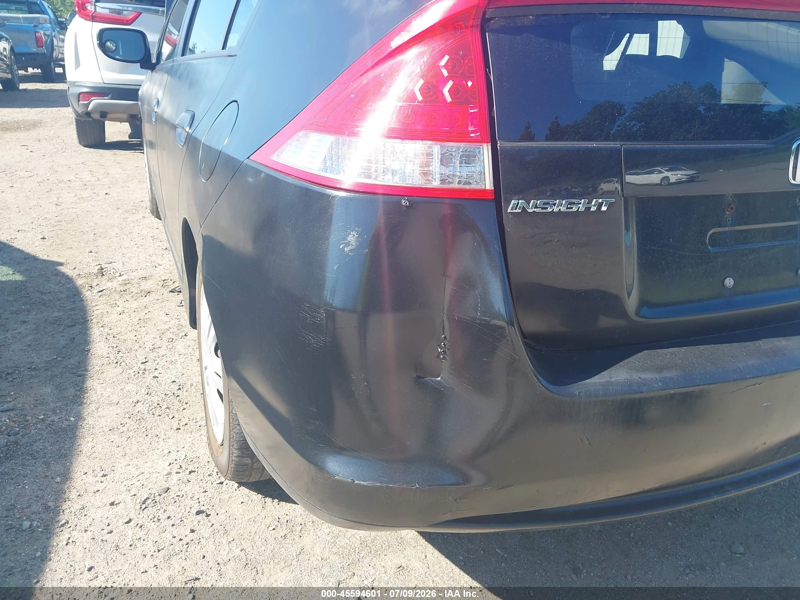 2010 Honda Insight Lx Black vin: JHMZE2H50AS027563