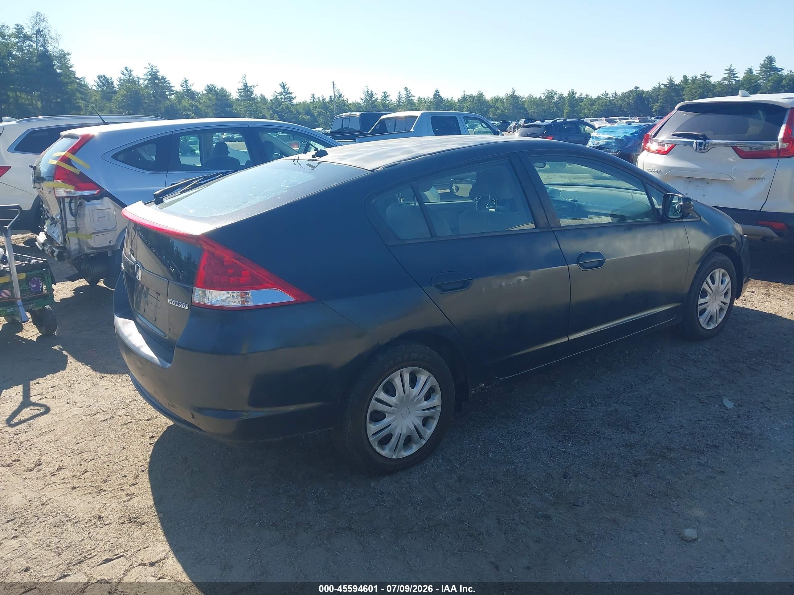 2010 Honda Insight Lx Black vin: JHMZE2H50AS027563