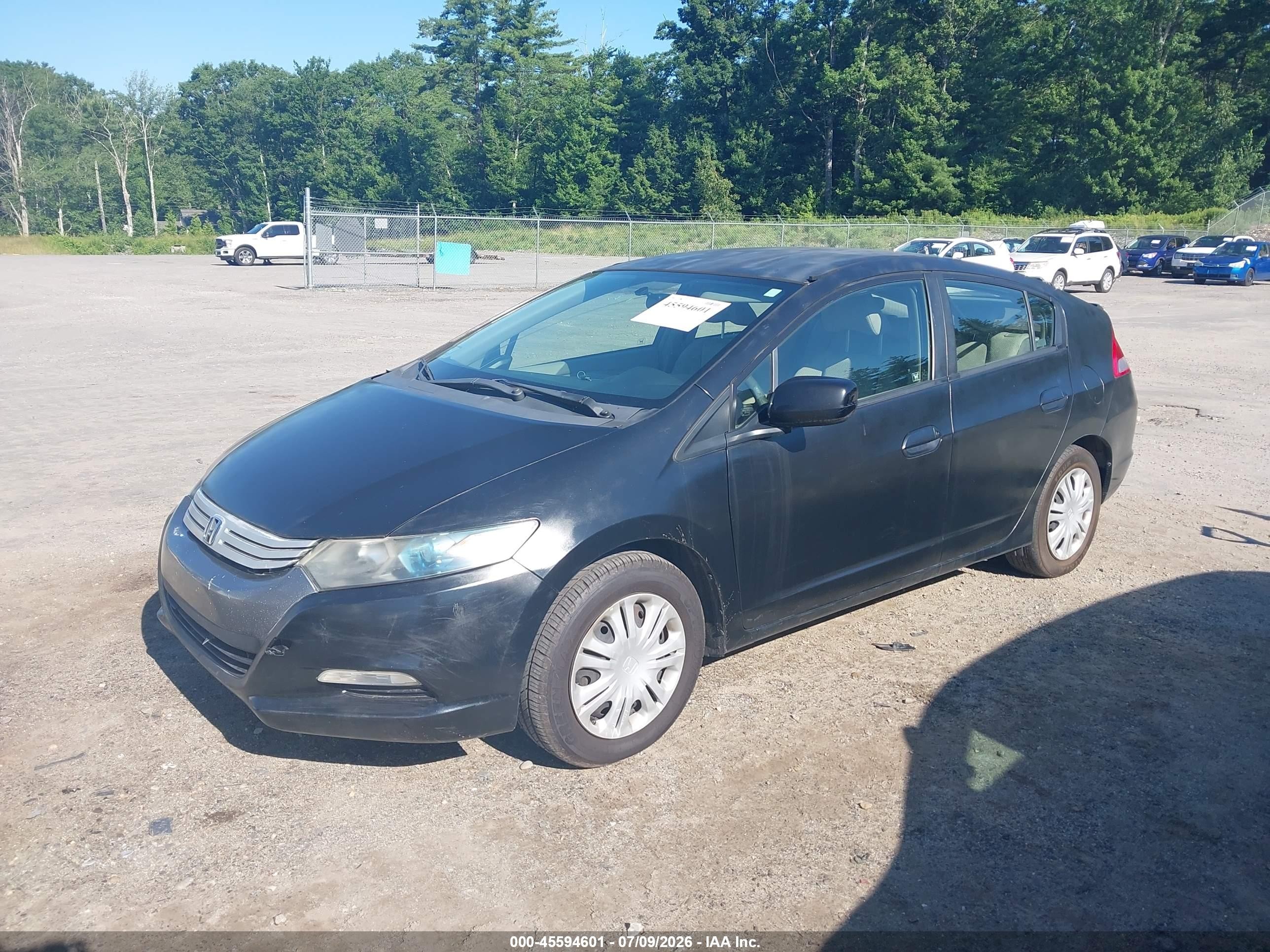 2010 Honda Insight Lx Black vin: JHMZE2H50AS027563