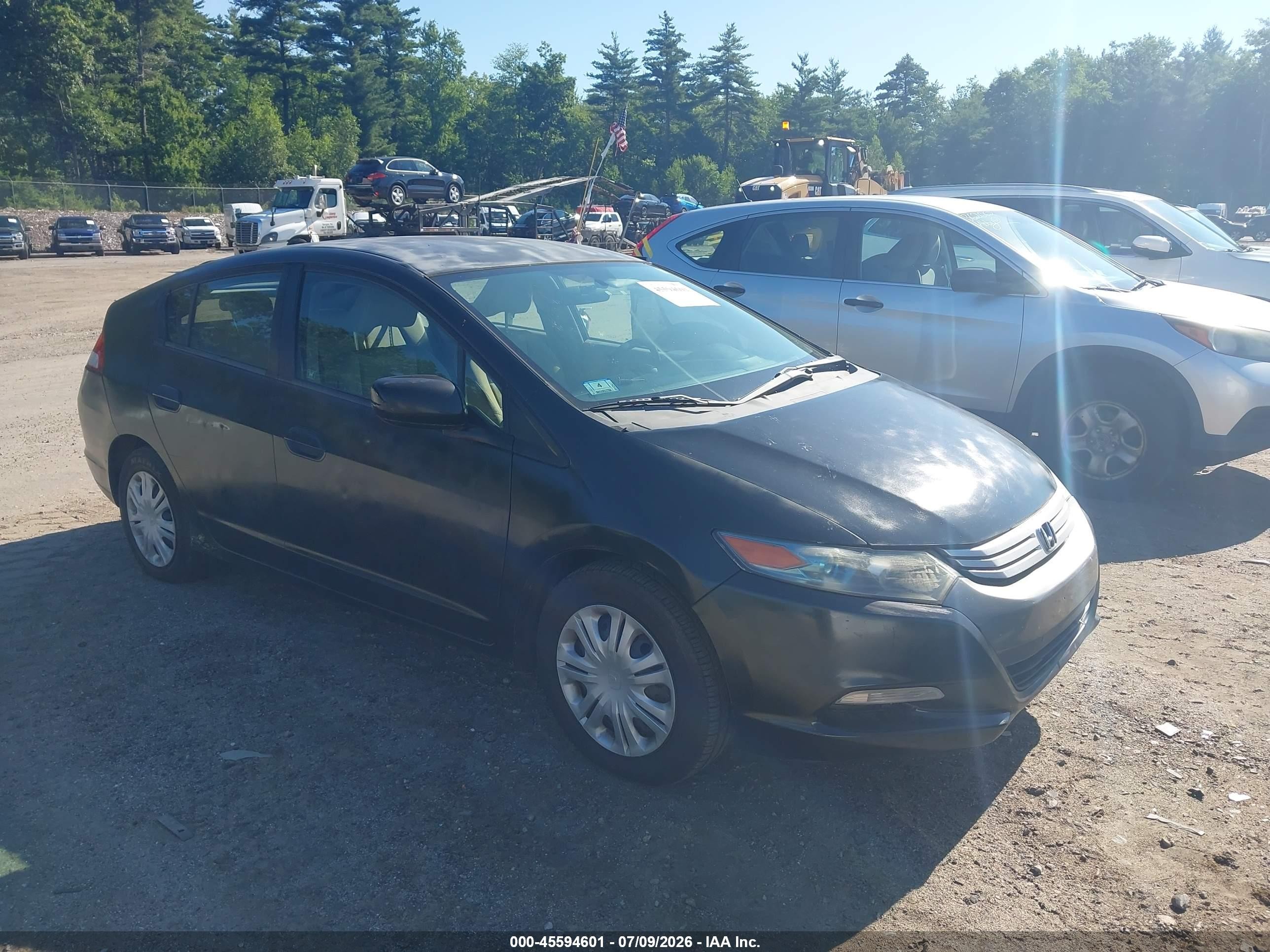 2010 Honda Insight Lx Black vin: JHMZE2H50AS027563
