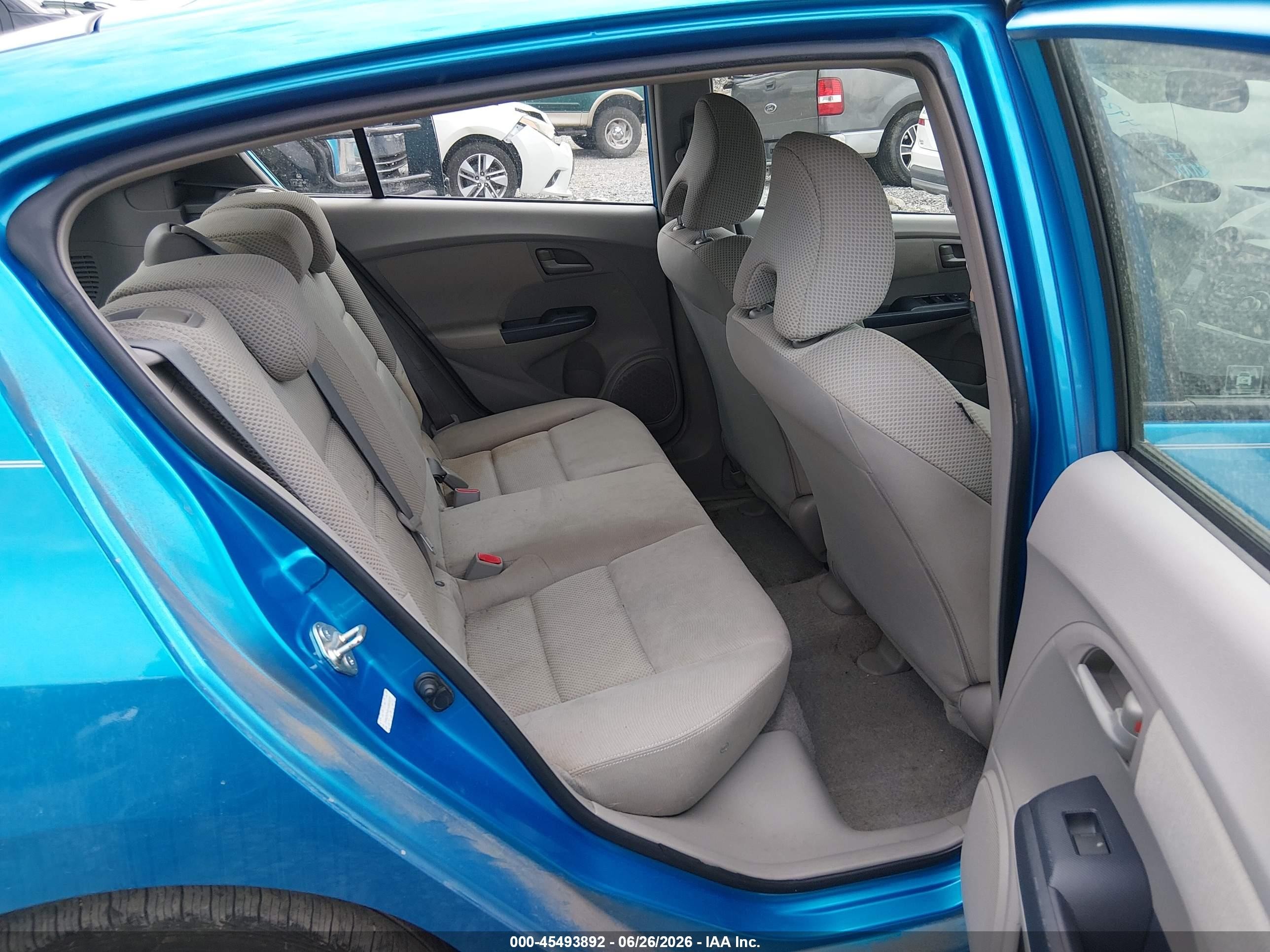 2010 Honda Insight Lx Blue vin: JHMZE2H51AS003272