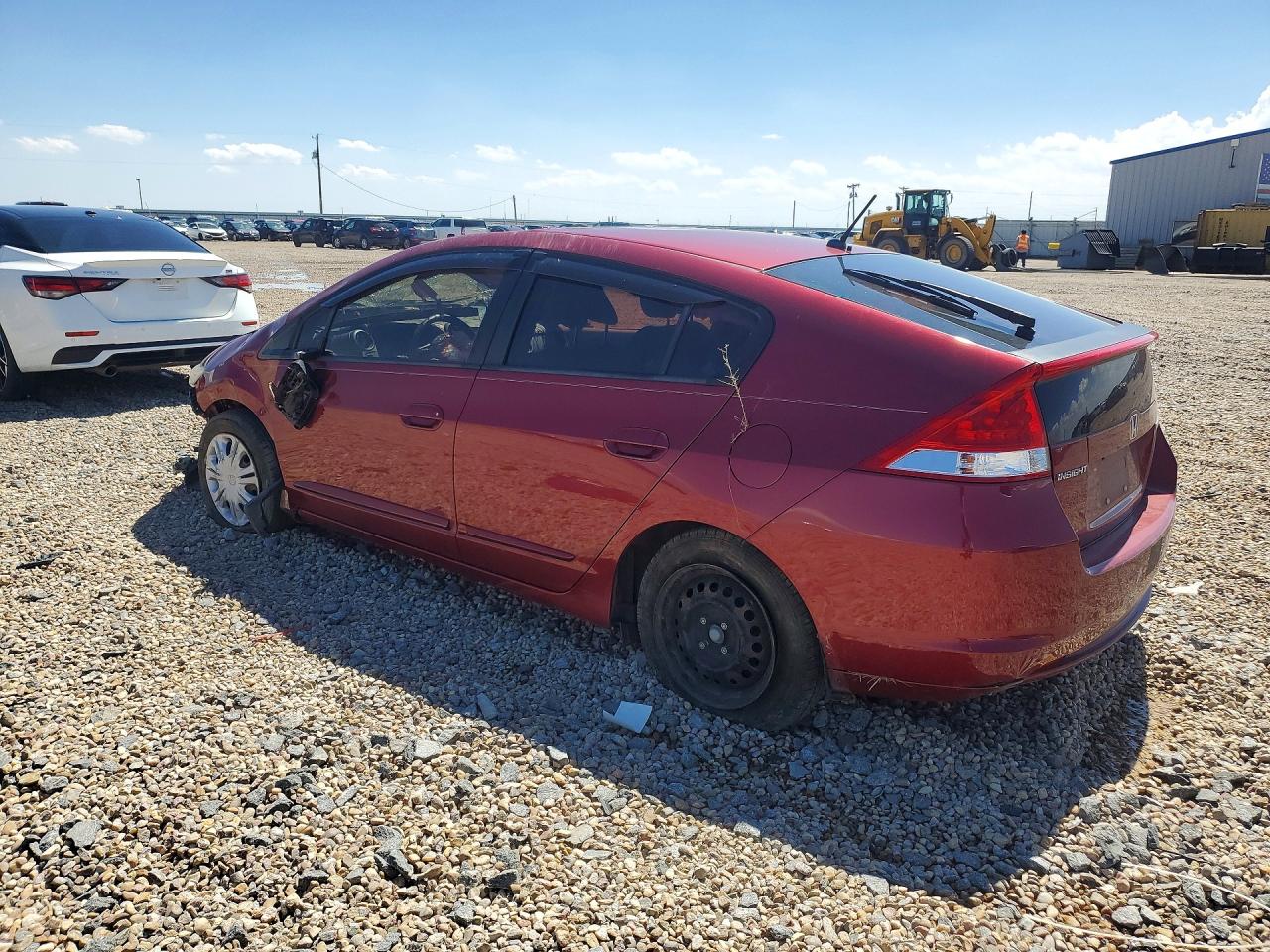 2010 Honda Insight Lx Maroon vin: JHMZE2H51AS007760