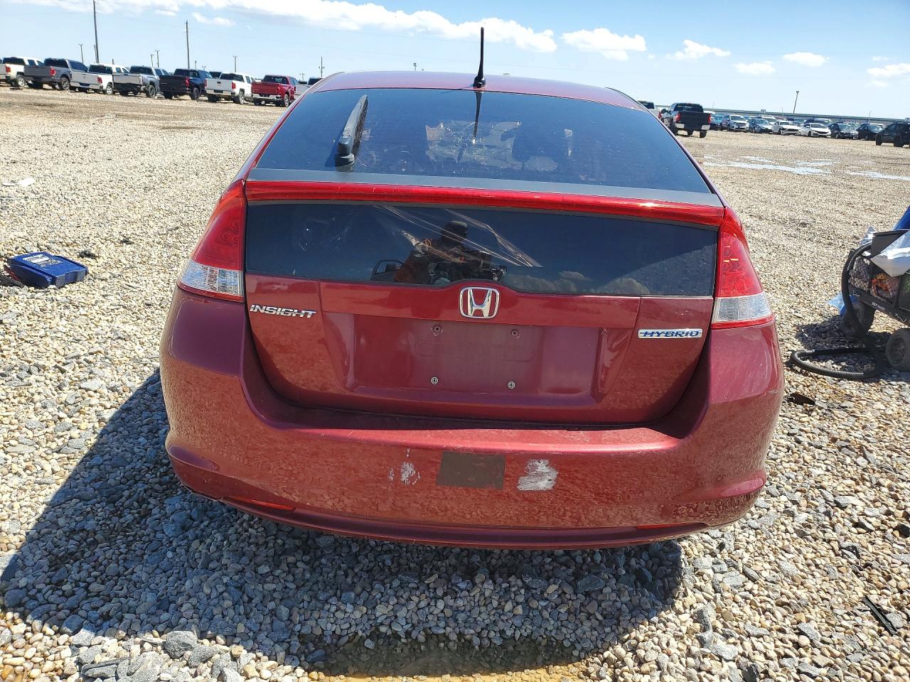 2010 Honda Insight Lx Maroon vin: JHMZE2H51AS007760