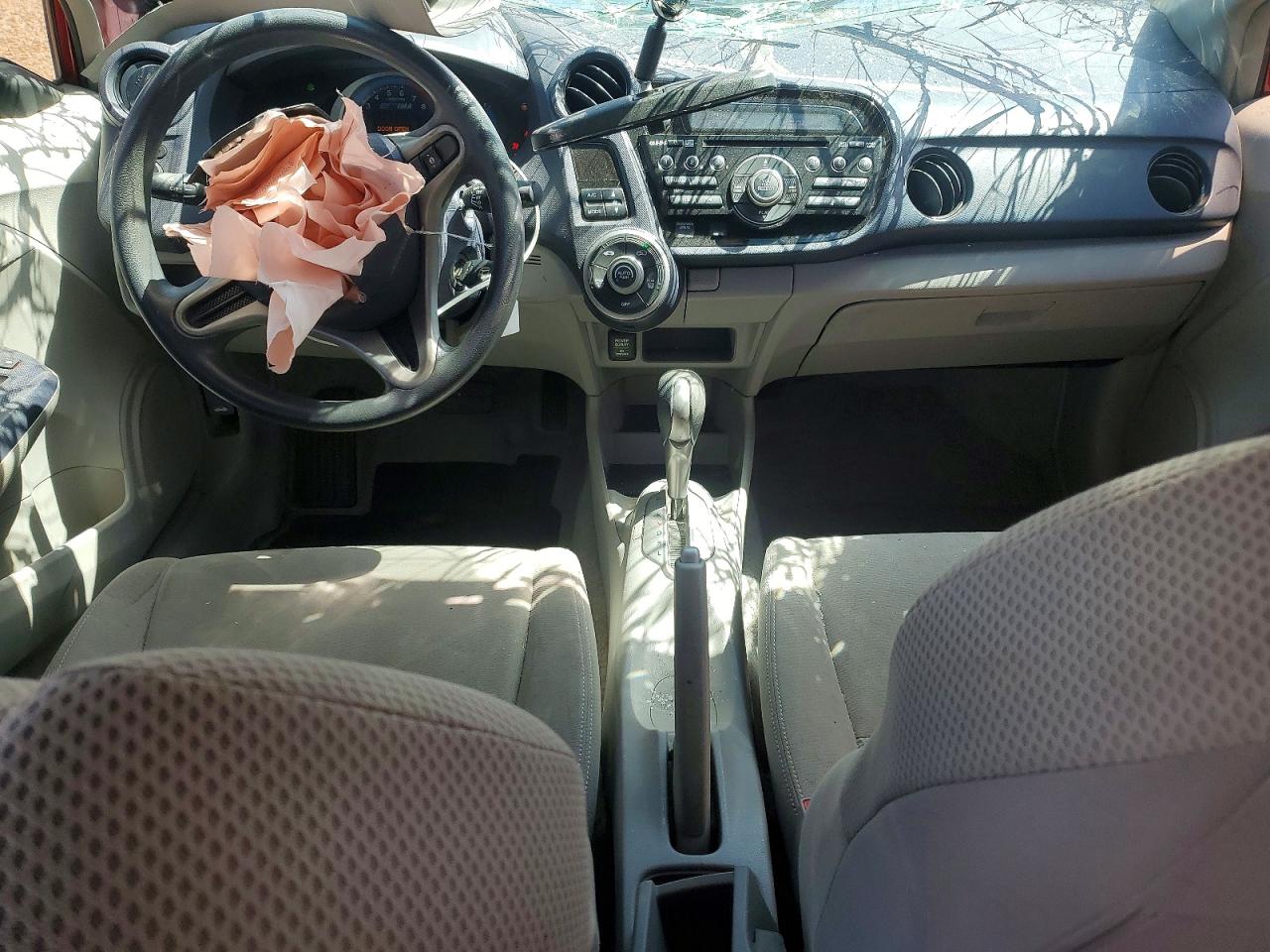 2010 Honda Insight Lx Maroon vin: JHMZE2H51AS007760