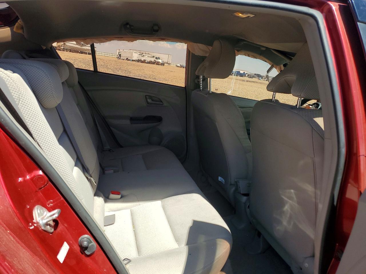 2010 Honda Insight Lx Maroon vin: JHMZE2H51AS007760