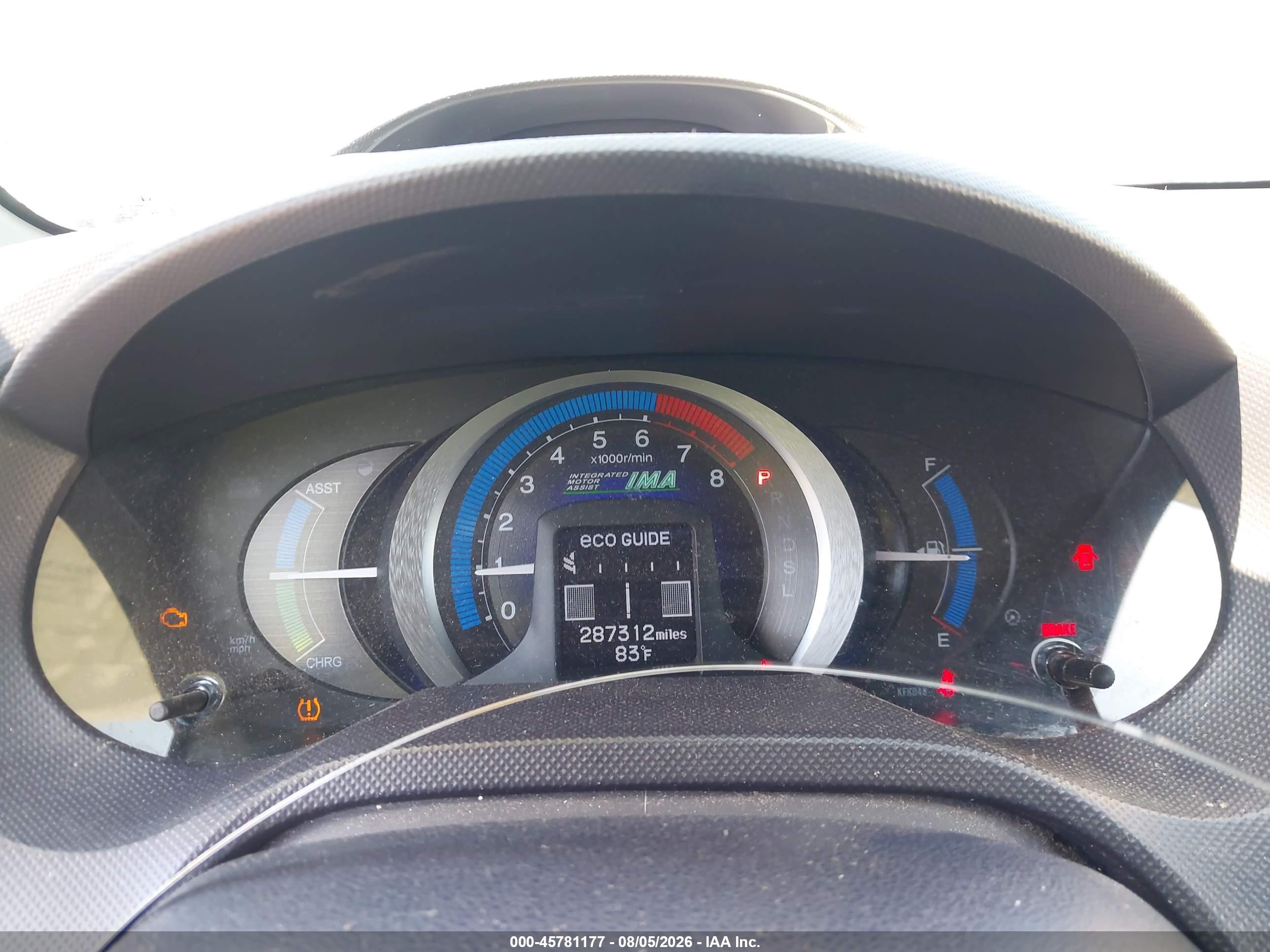 2010 Honda Insight Lx Silver vin: JHMZE2H51AS008200