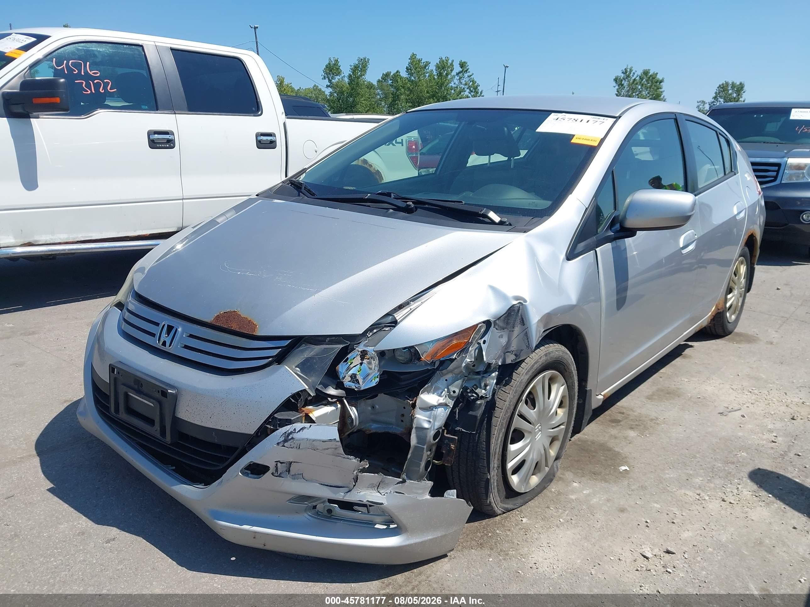 2010 Honda Insight Lx Silver vin: JHMZE2H51AS008200