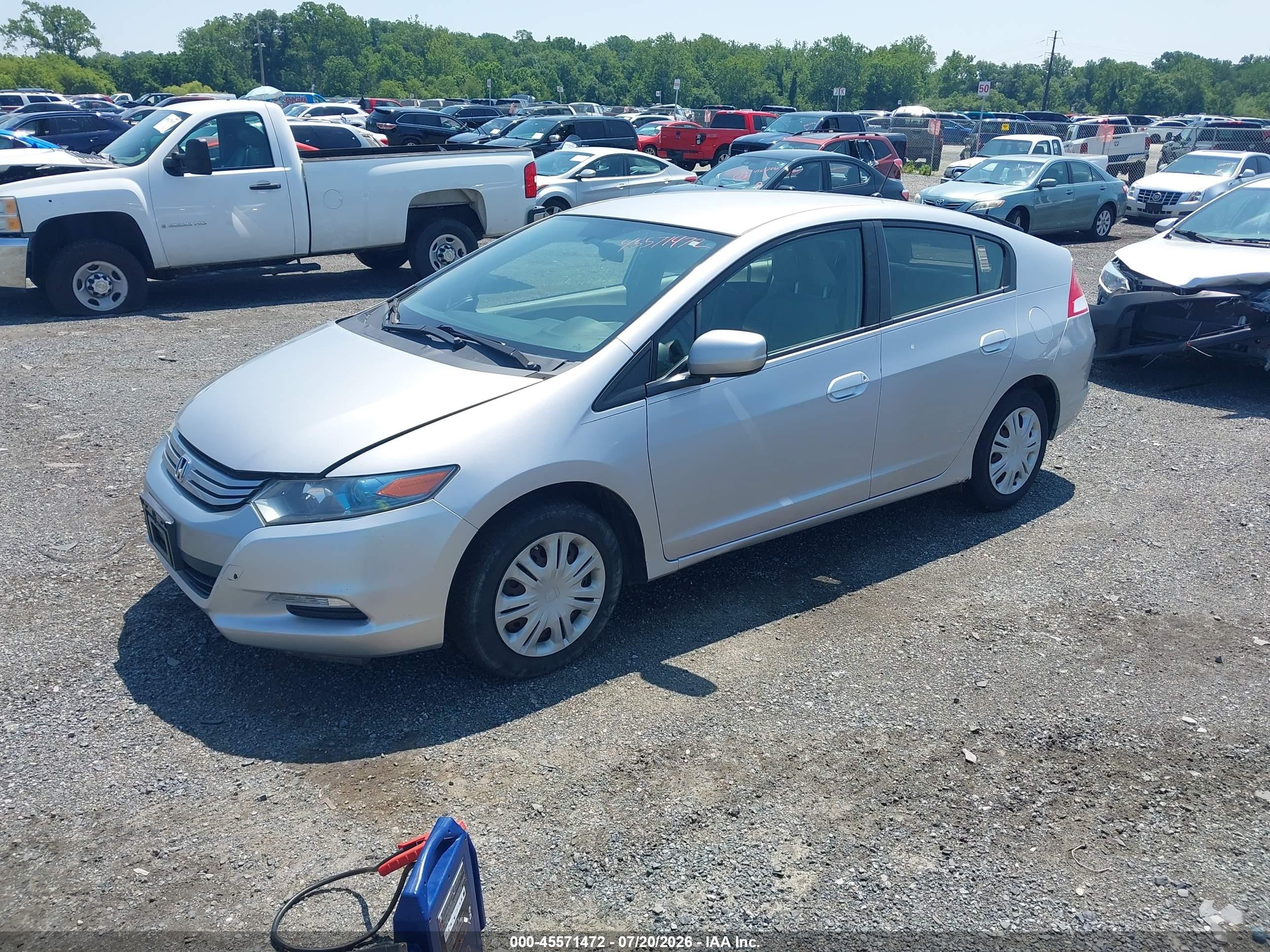 2010 Honda Insight Lx Silver vin: JHMZE2H51AS030987