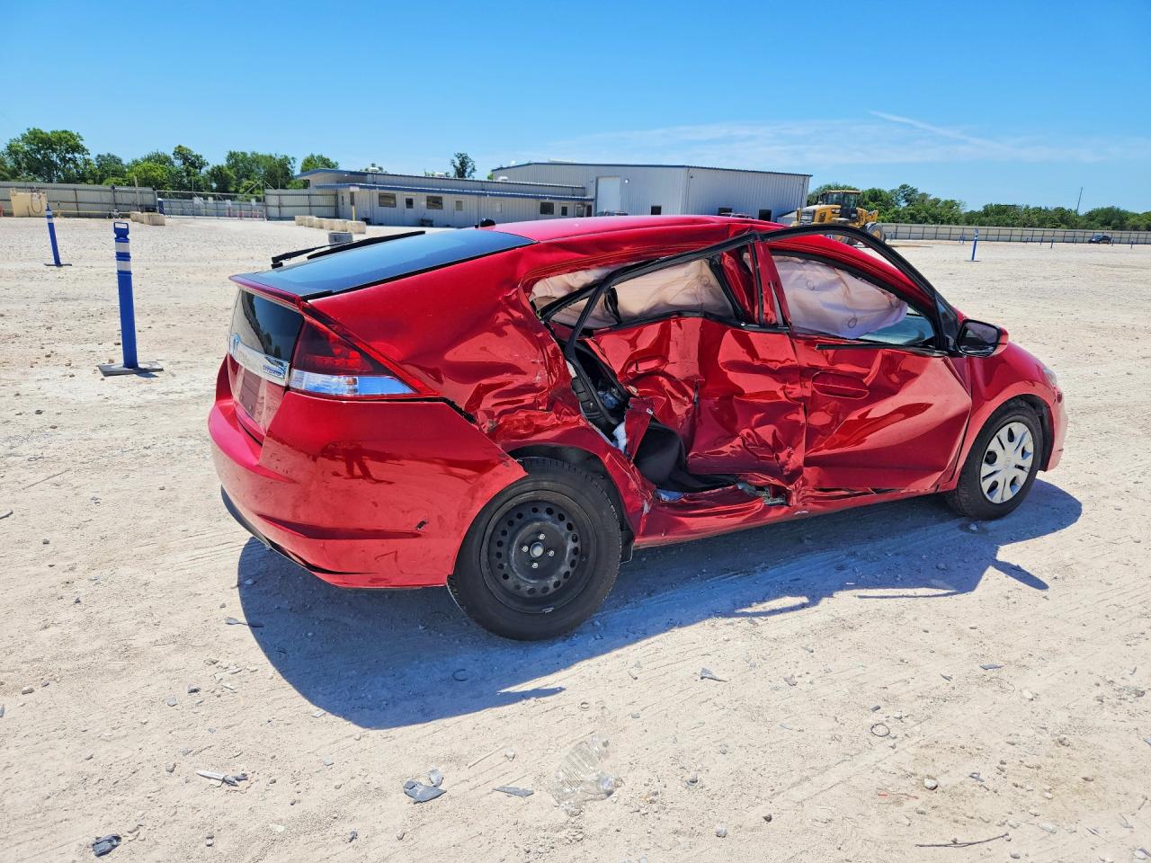 2014 Honda Insight Lx Red vin: JHMZE2H51ES002838