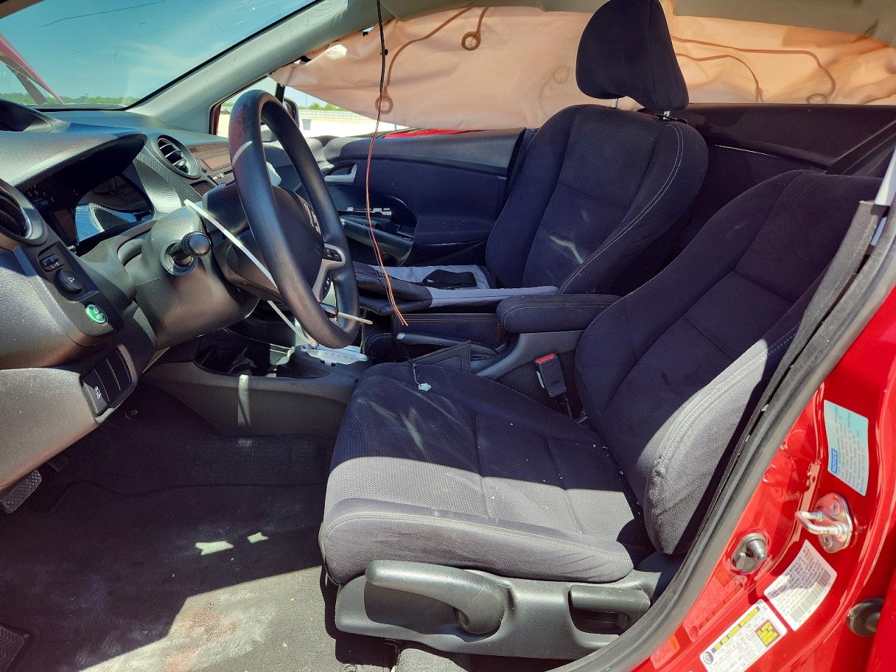2014 Honda Insight Lx Red vin: JHMZE2H51ES002838