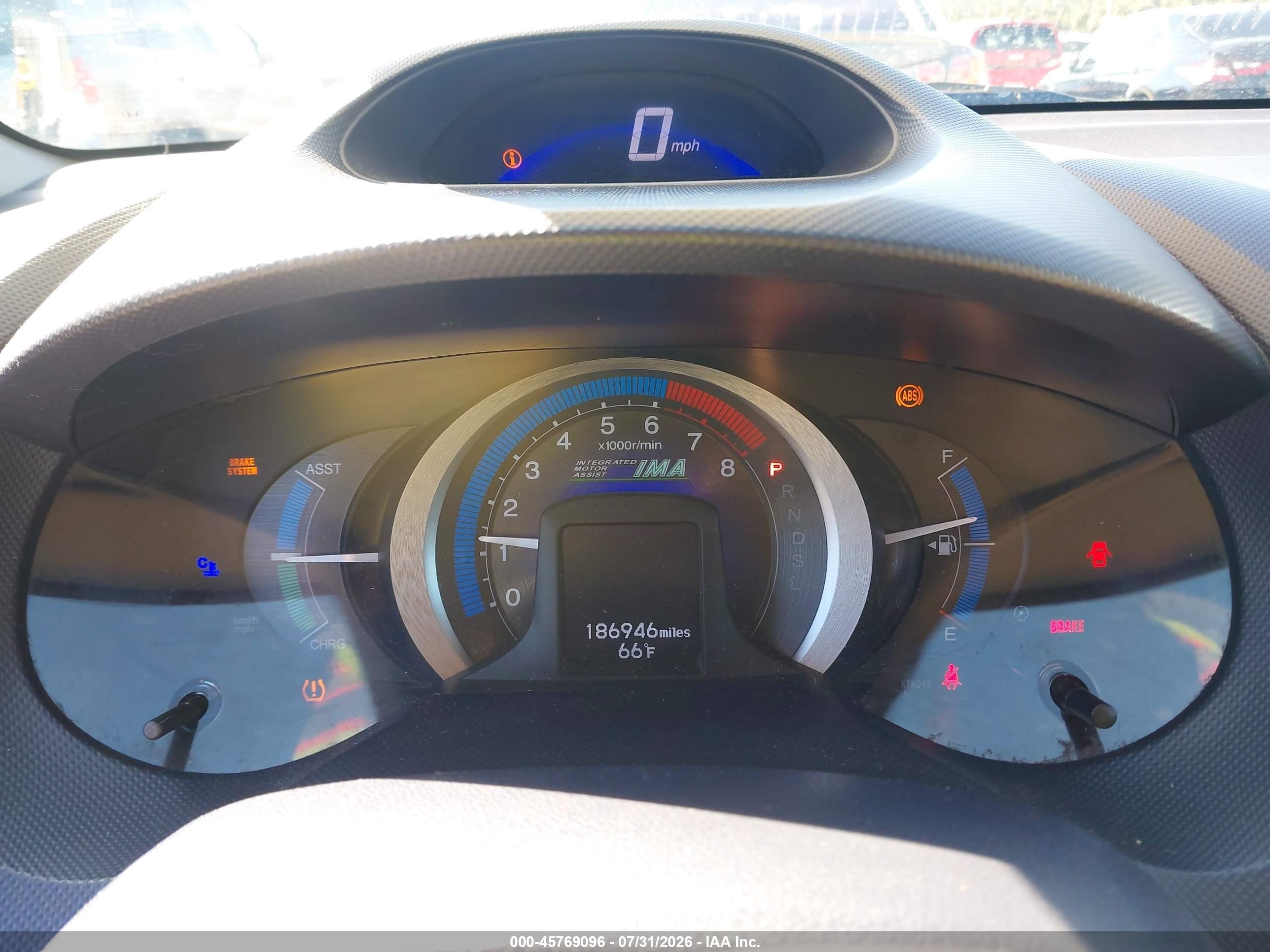 2010 Honda Insight Lx Black vin: JHMZE2H52AS000641