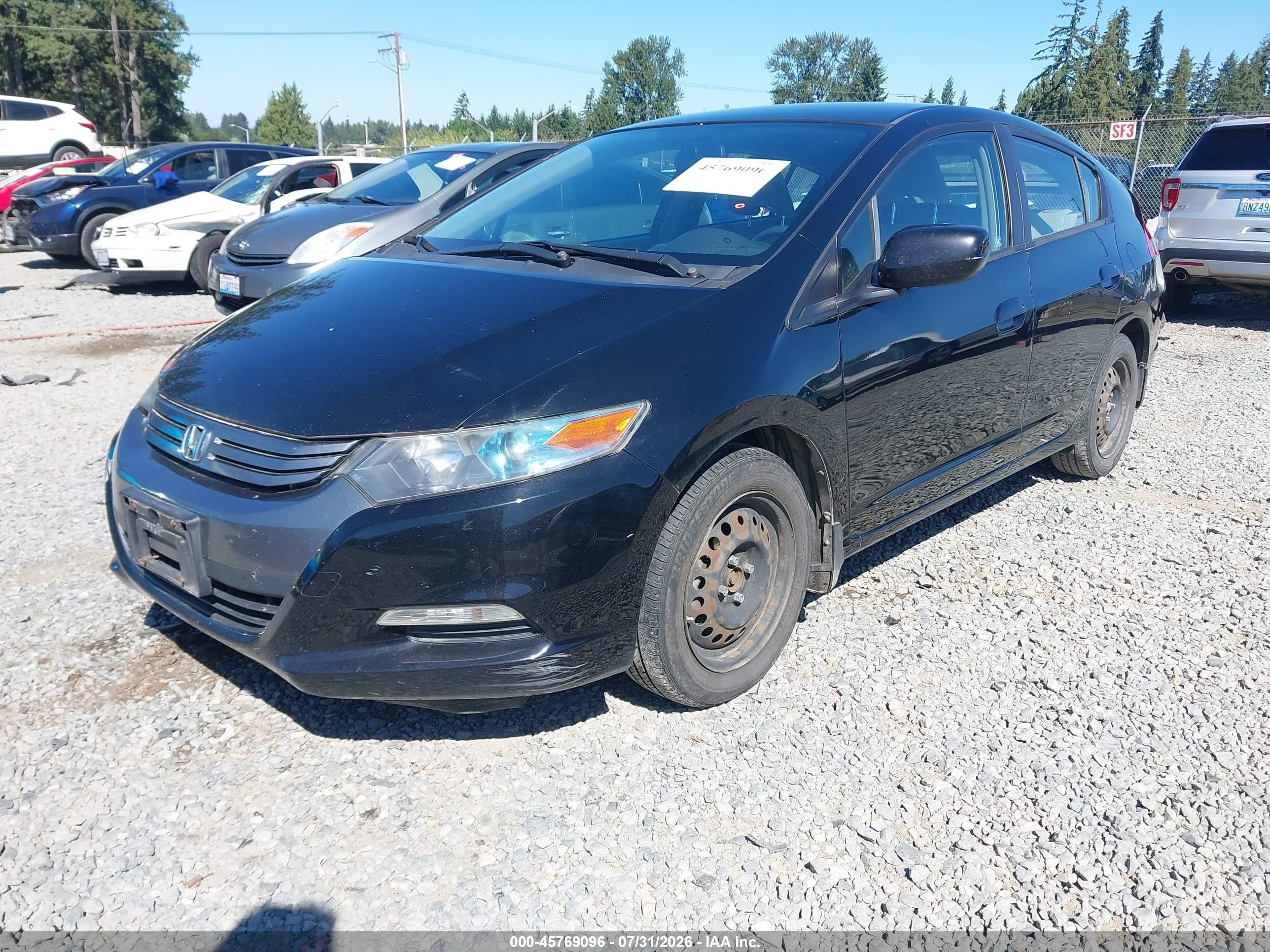 2010 Honda Insight Lx Black vin: JHMZE2H52AS000641