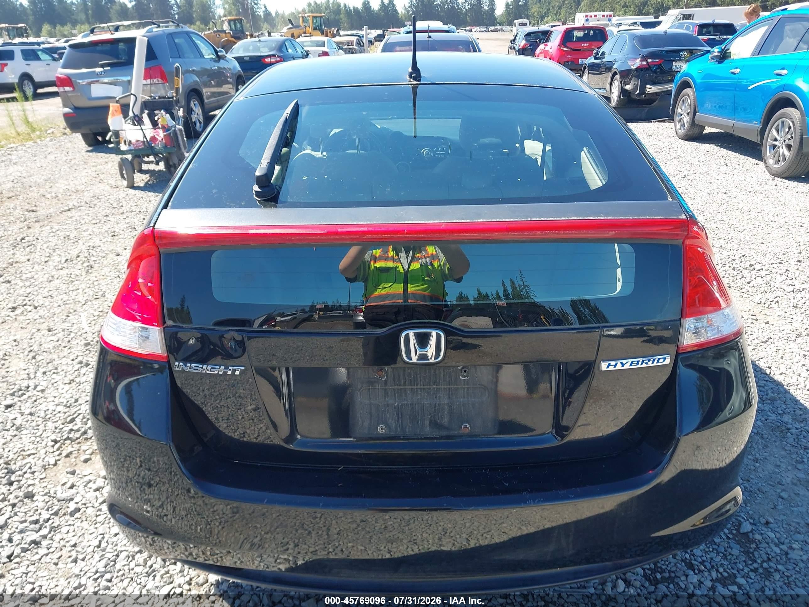 2010 Honda Insight Lx Black vin: JHMZE2H52AS000641