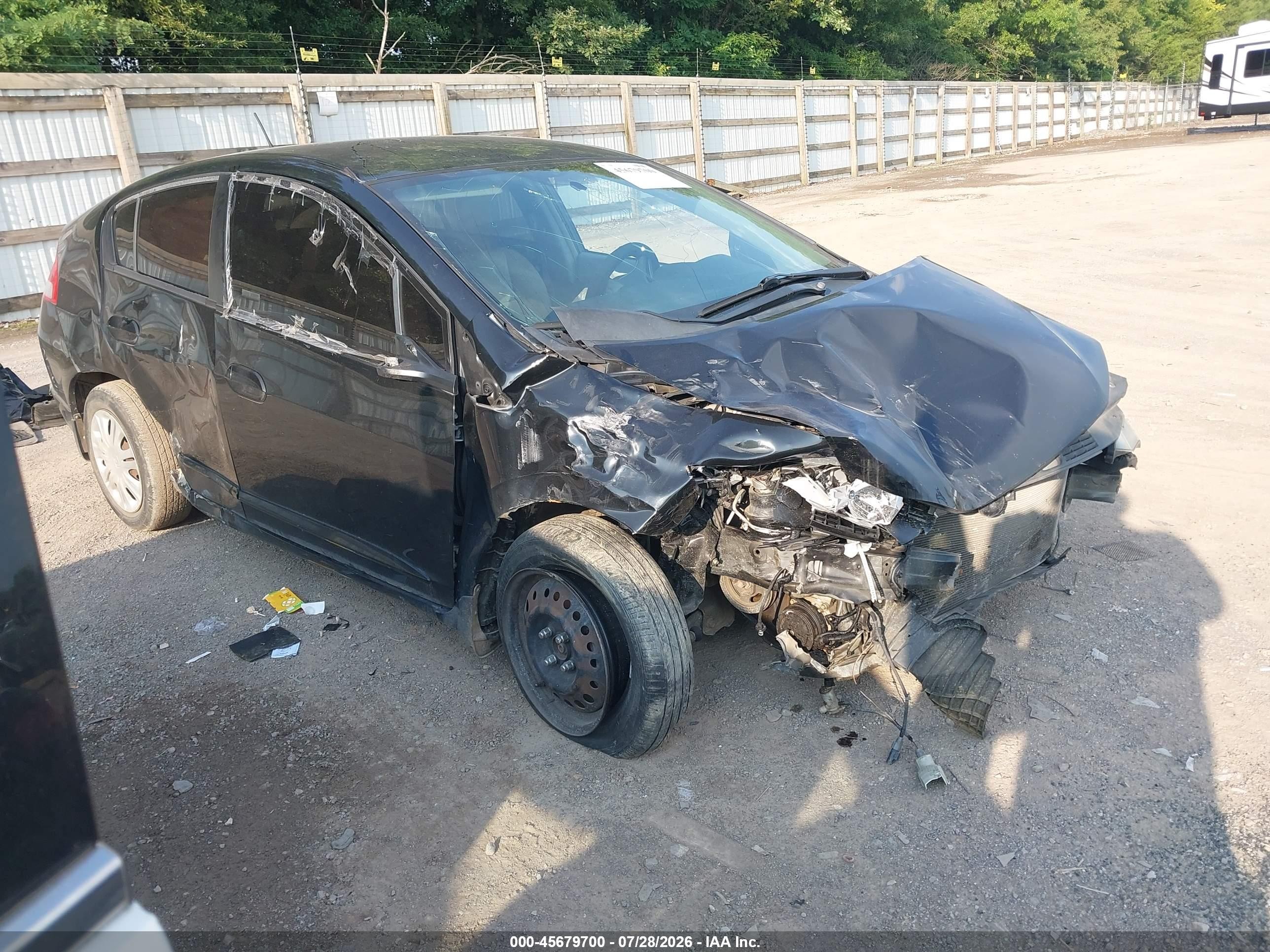 2010 Honda Insight Lx Black vin: JHMZE2H52AS021182