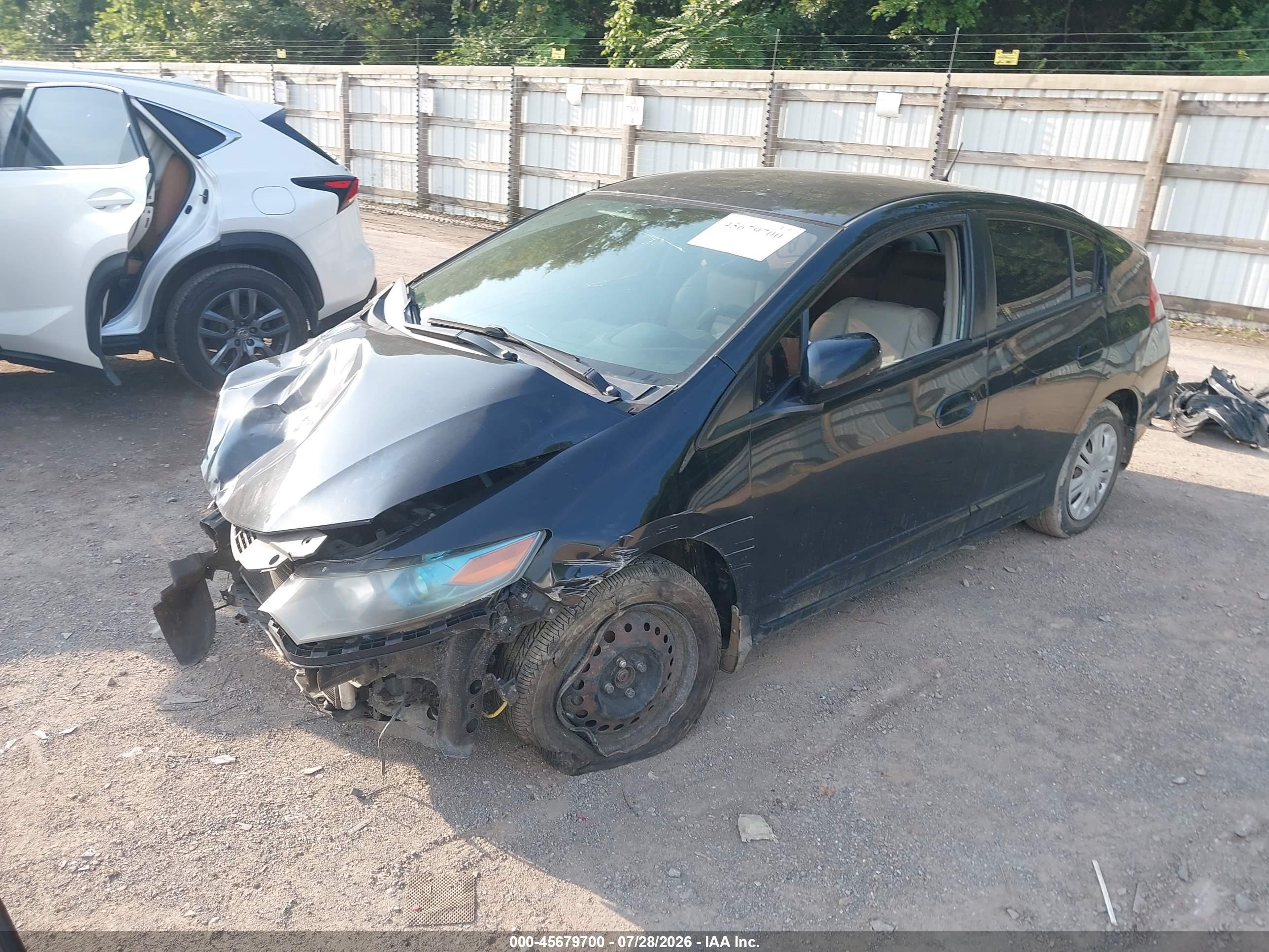 2010 Honda Insight Lx Black vin: JHMZE2H52AS021182