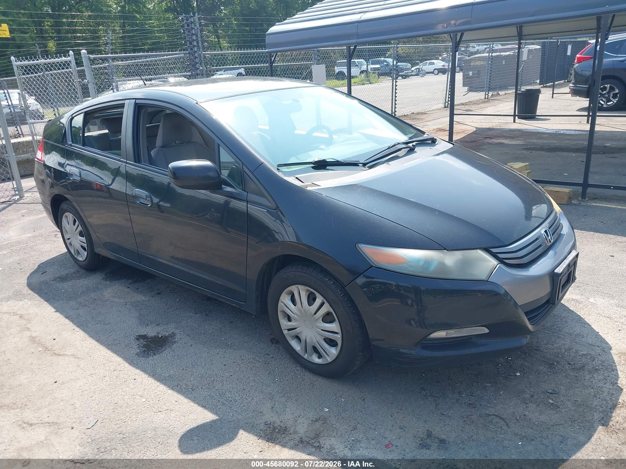 2010 Honda Insight Lx Black vin: JHMZE2H52AS022266