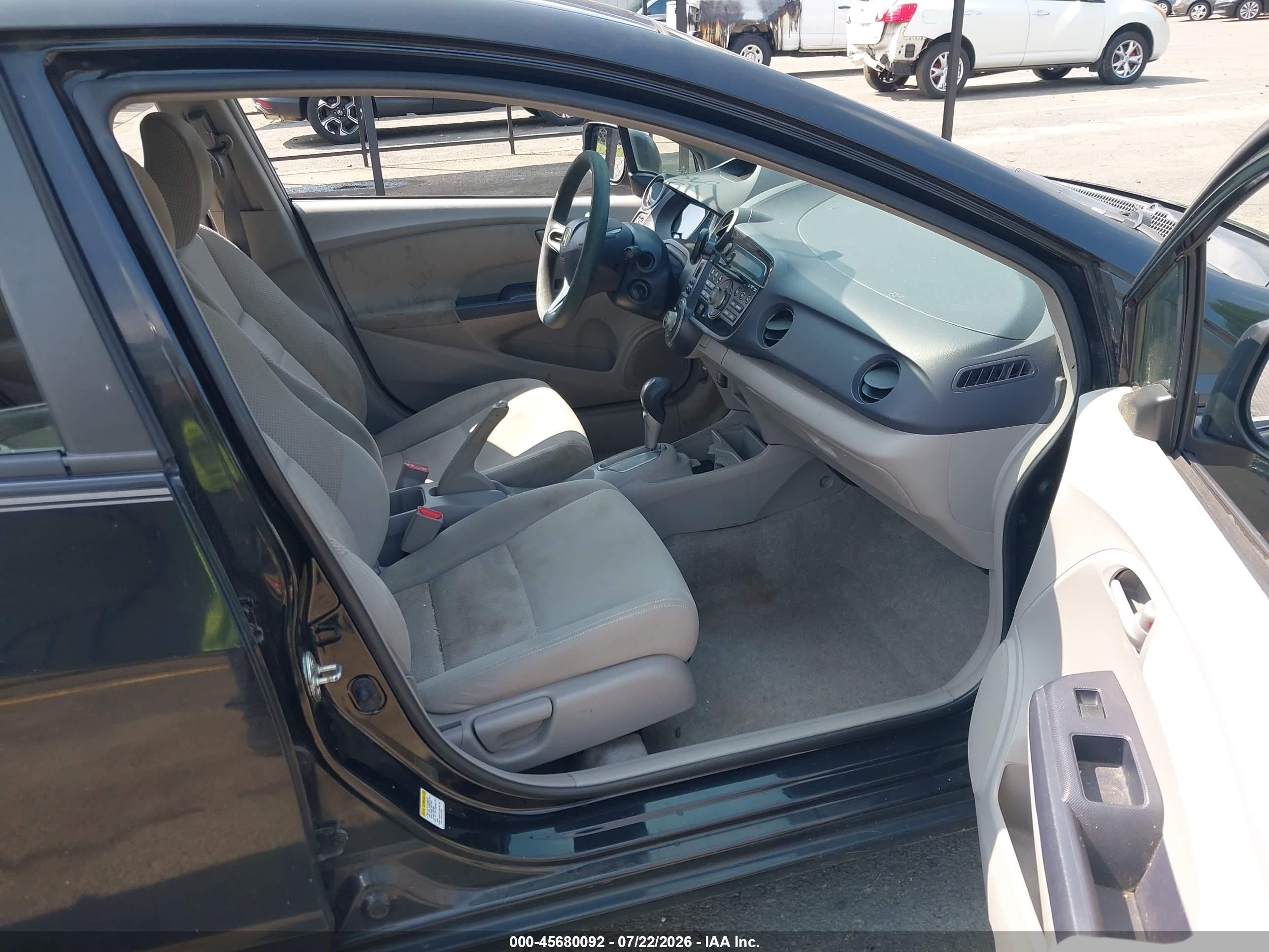 2010 Honda Insight Lx Black vin: JHMZE2H52AS022266