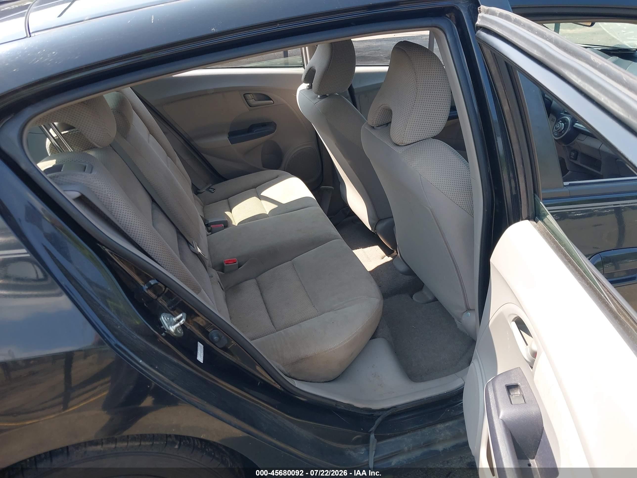 2010 Honda Insight Lx Black vin: JHMZE2H52AS022266