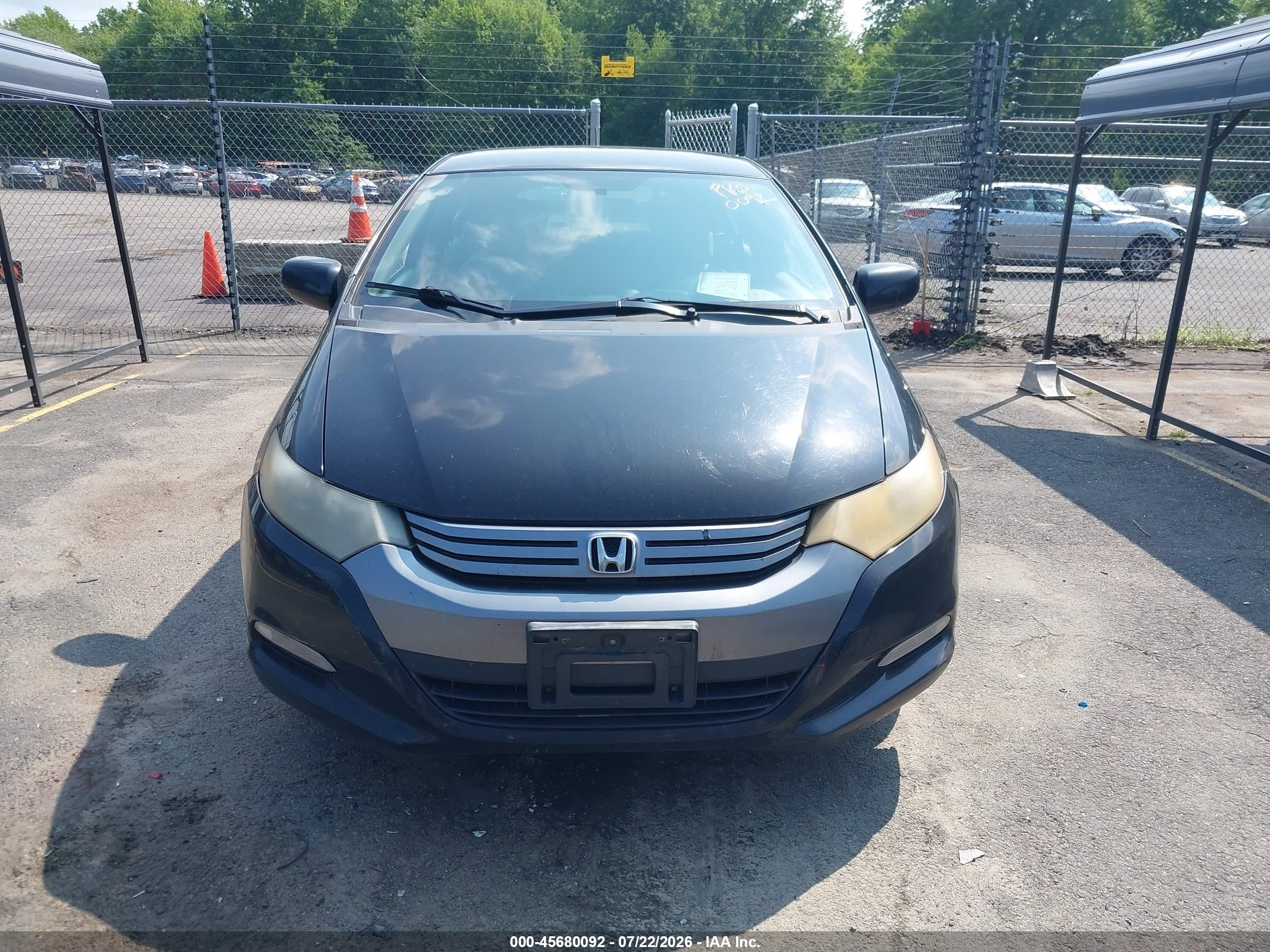 2010 Honda Insight Lx Black vin: JHMZE2H52AS022266