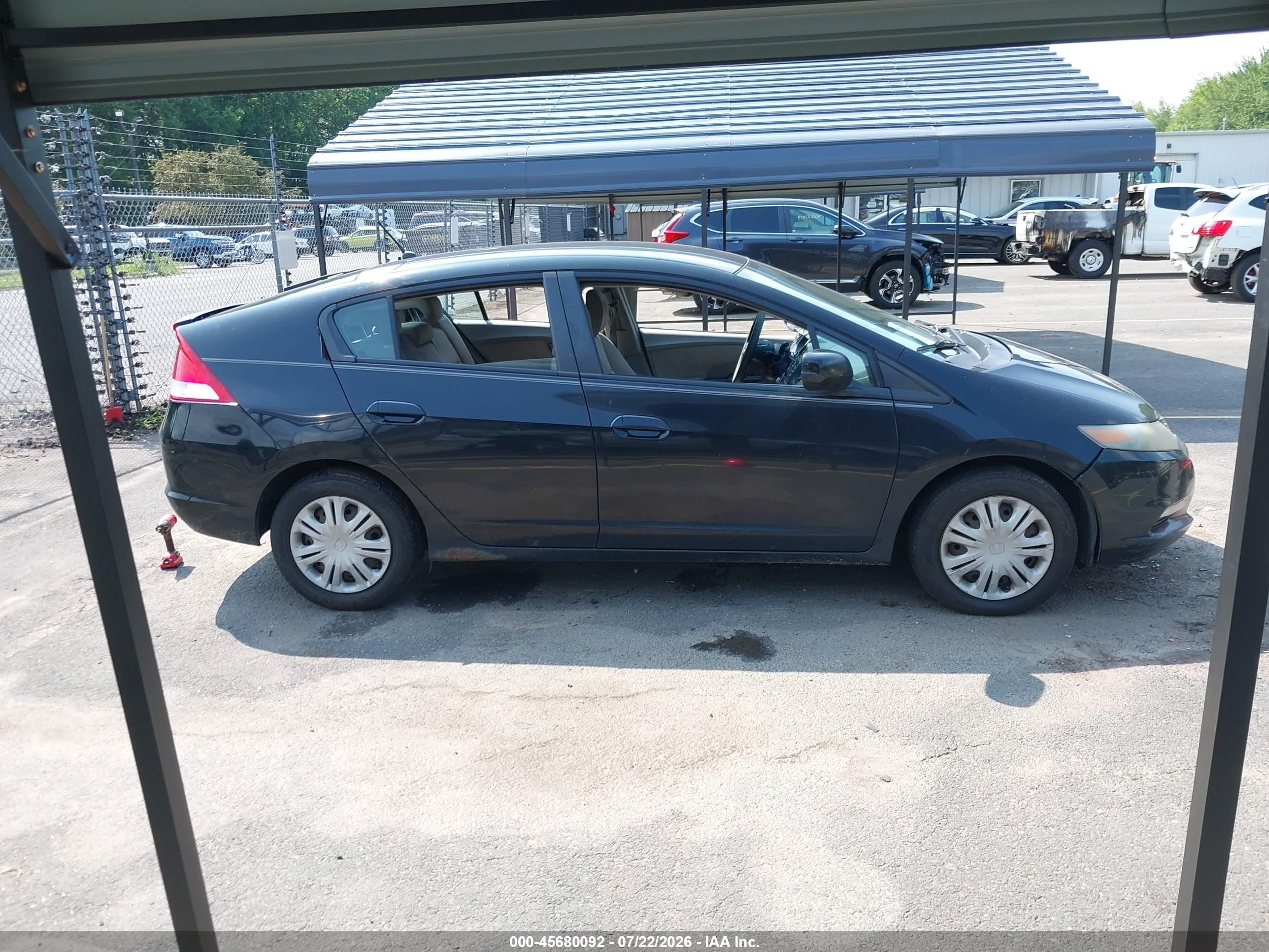 2010 Honda Insight Lx Black vin: JHMZE2H52AS022266