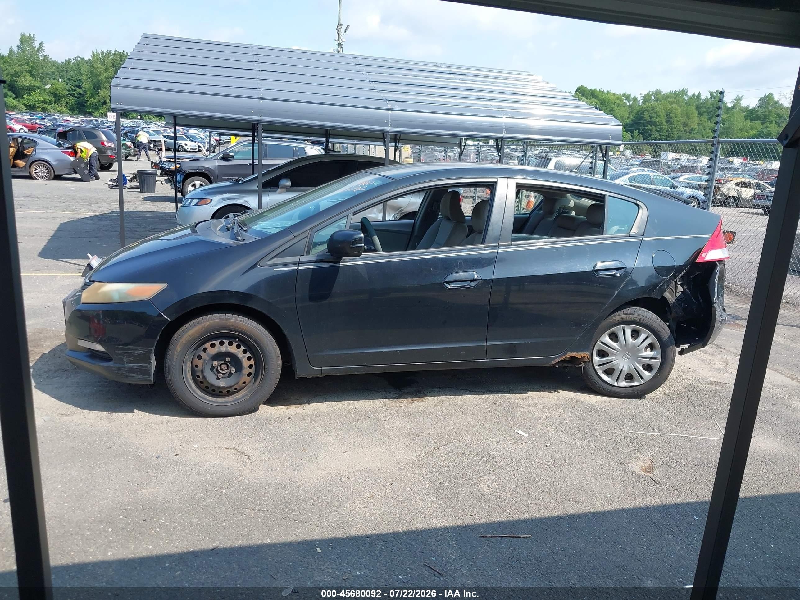 2010 Honda Insight Lx Black vin: JHMZE2H52AS022266