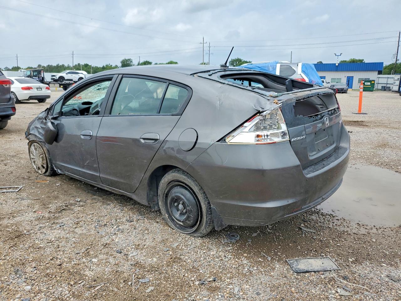 2010 Honda Insight Lx Gray vin: JHMZE2H52AS042131