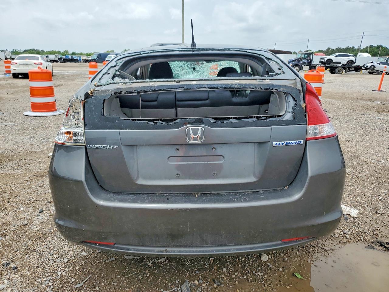 2010 Honda Insight Lx Gray vin: JHMZE2H52AS042131