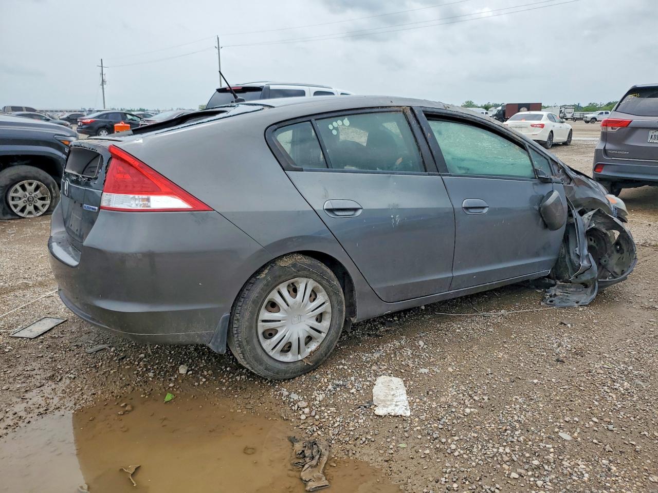 2010 Honda Insight Lx Gray vin: JHMZE2H52AS042131