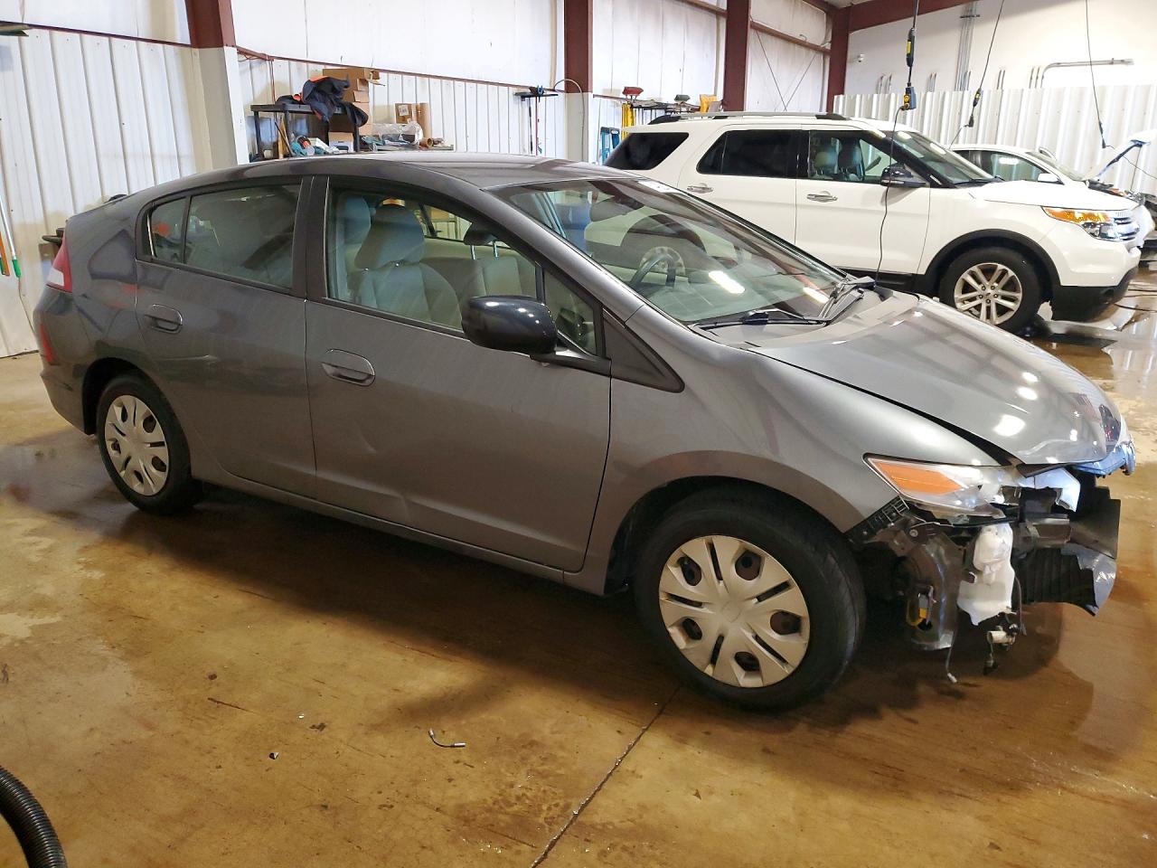 2013 Honda Insight Lx Gray vin: JHMZE2H52DS002958