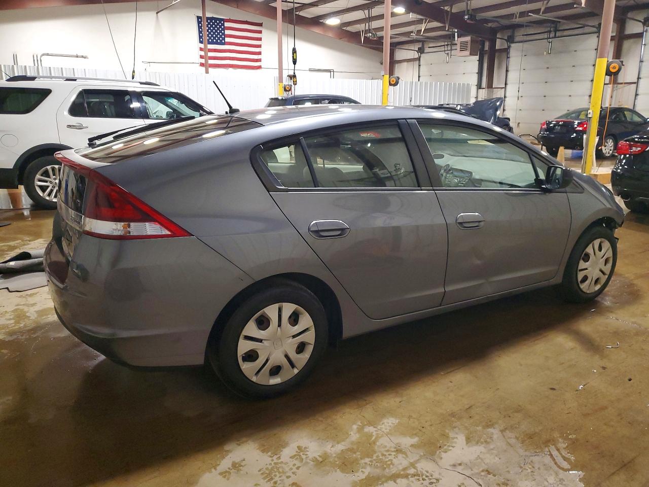 2013 Honda Insight Lx Gray vin: JHMZE2H52DS002958