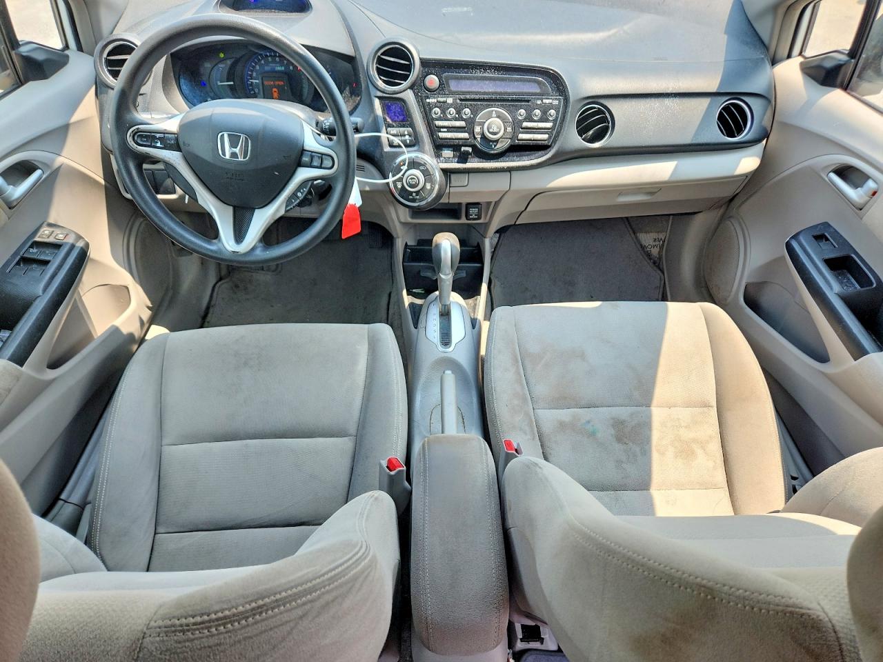 2014 Honda Insight Lx White vin: JHMZE2H52ES000161