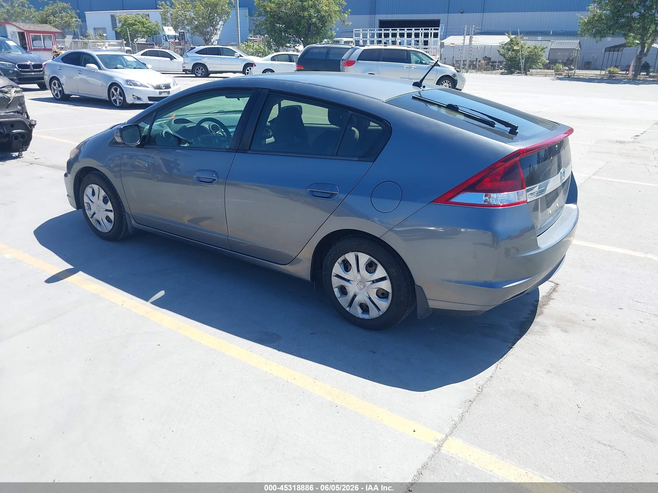 2014 Honda Insight Lx Gray vin: JHMZE2H52ES000418