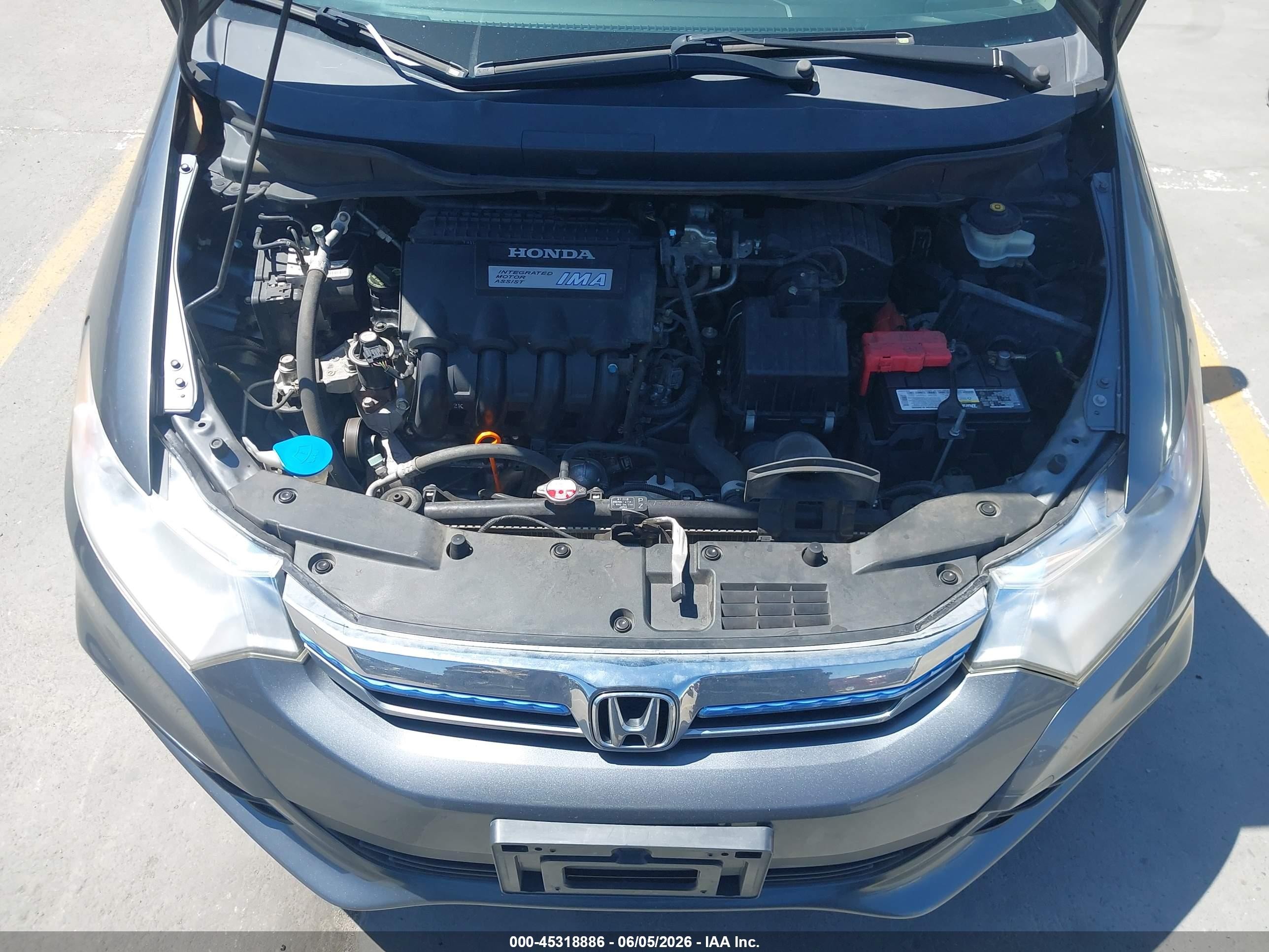 2014 Honda Insight Lx Gray vin: JHMZE2H52ES000418